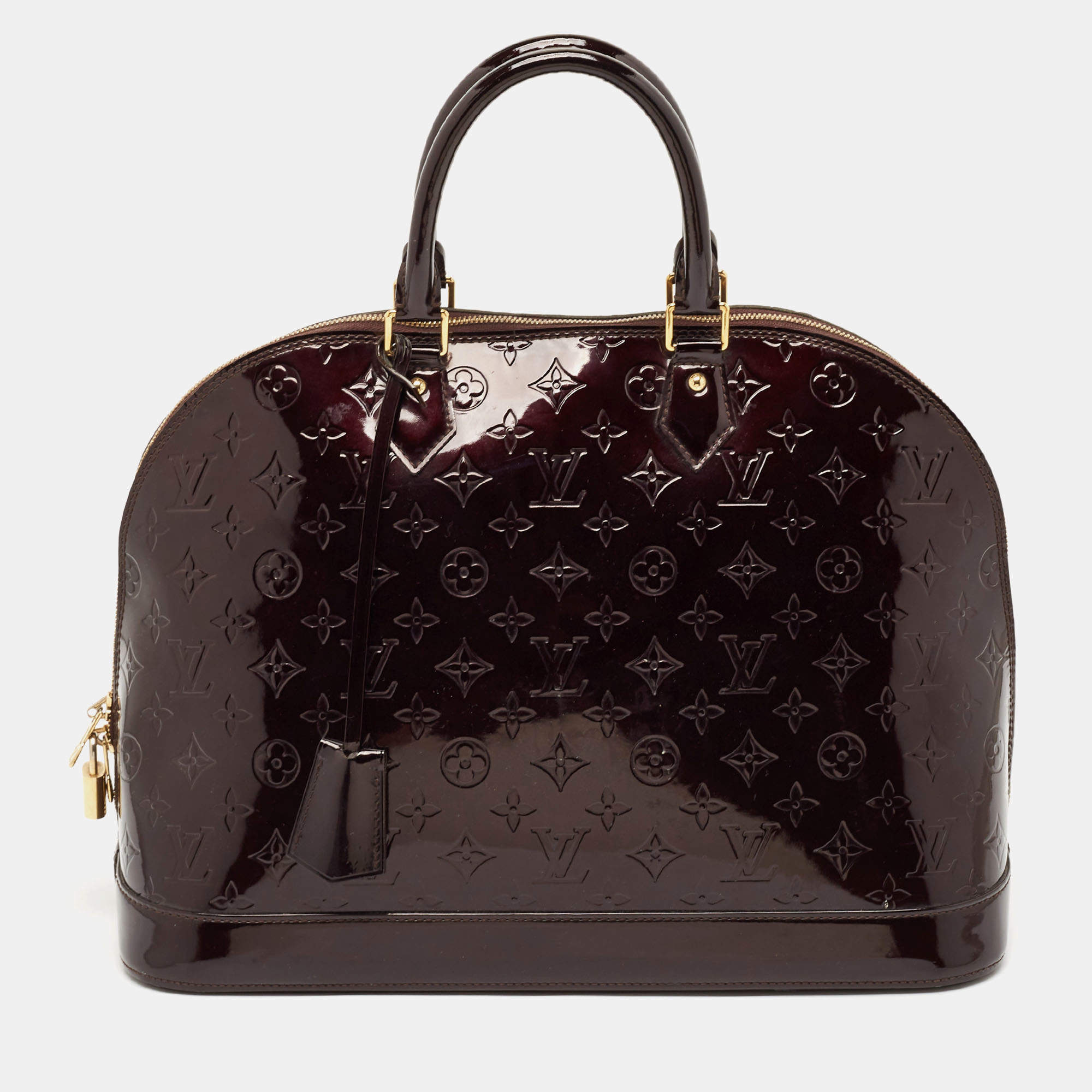 مملوكة مسبقًا Louis Vuitton Amarante Monogram Vernis Alma GM Bag