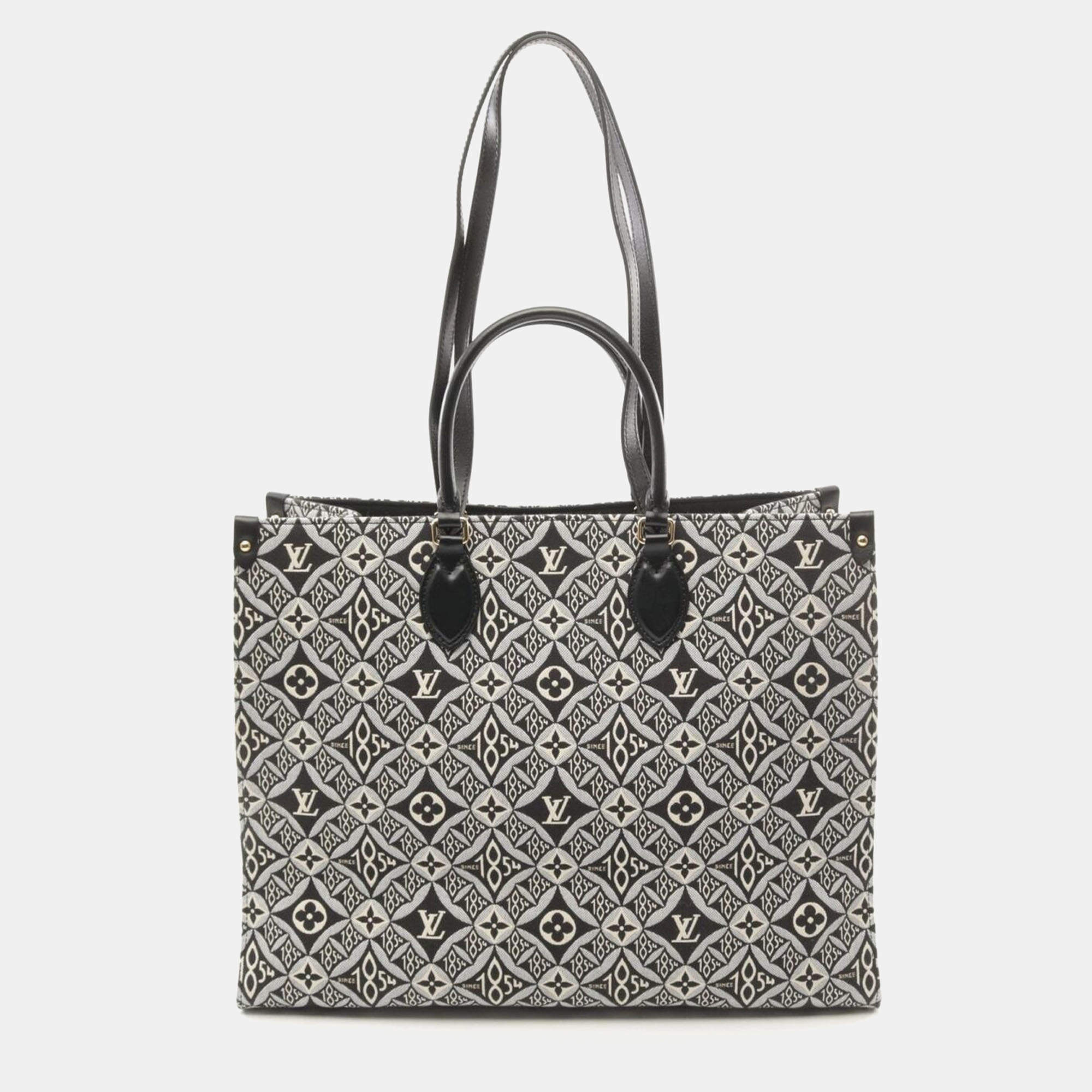 Louis Vuitton Black Canvas Since 1854 OnTheGo GM Bag