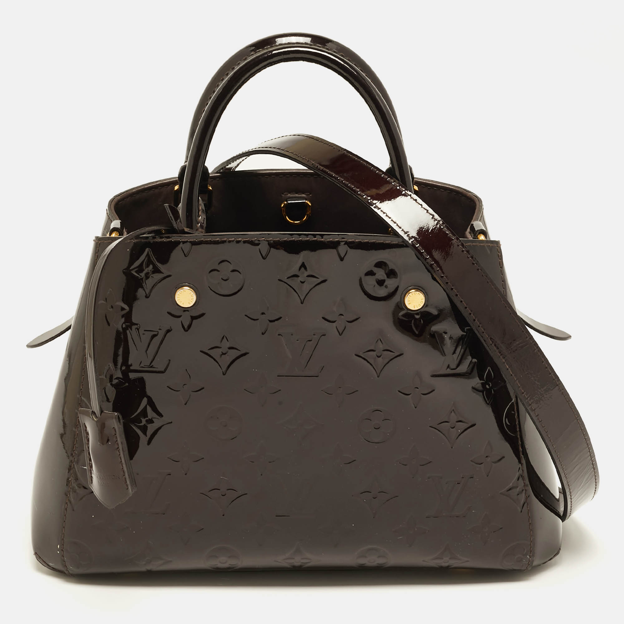 مملوكة مسبقًا Louis Vuitton Amarante Monogram Vernis Montaigne BB Bag