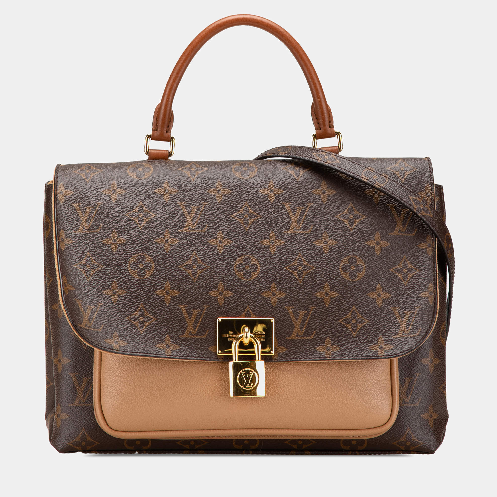 Louis Vuitton Brown Monogram Canvas Marignan Top Handle Bag