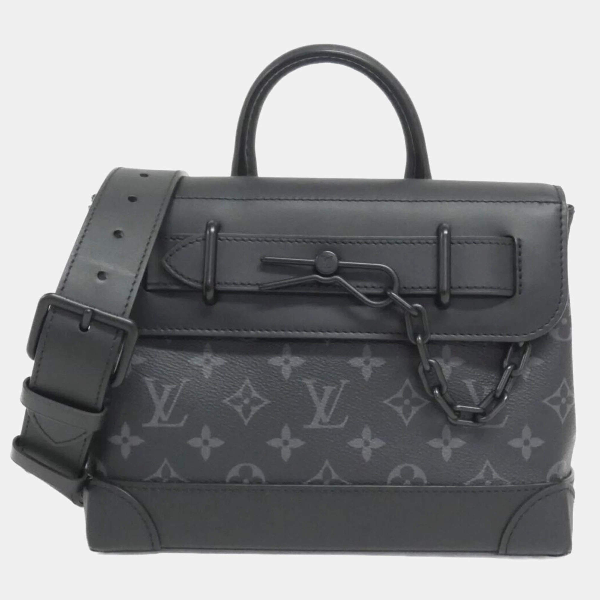 Louis Vuitton Monogram Eclipse Canvas Steamer PM Shoulder Bag