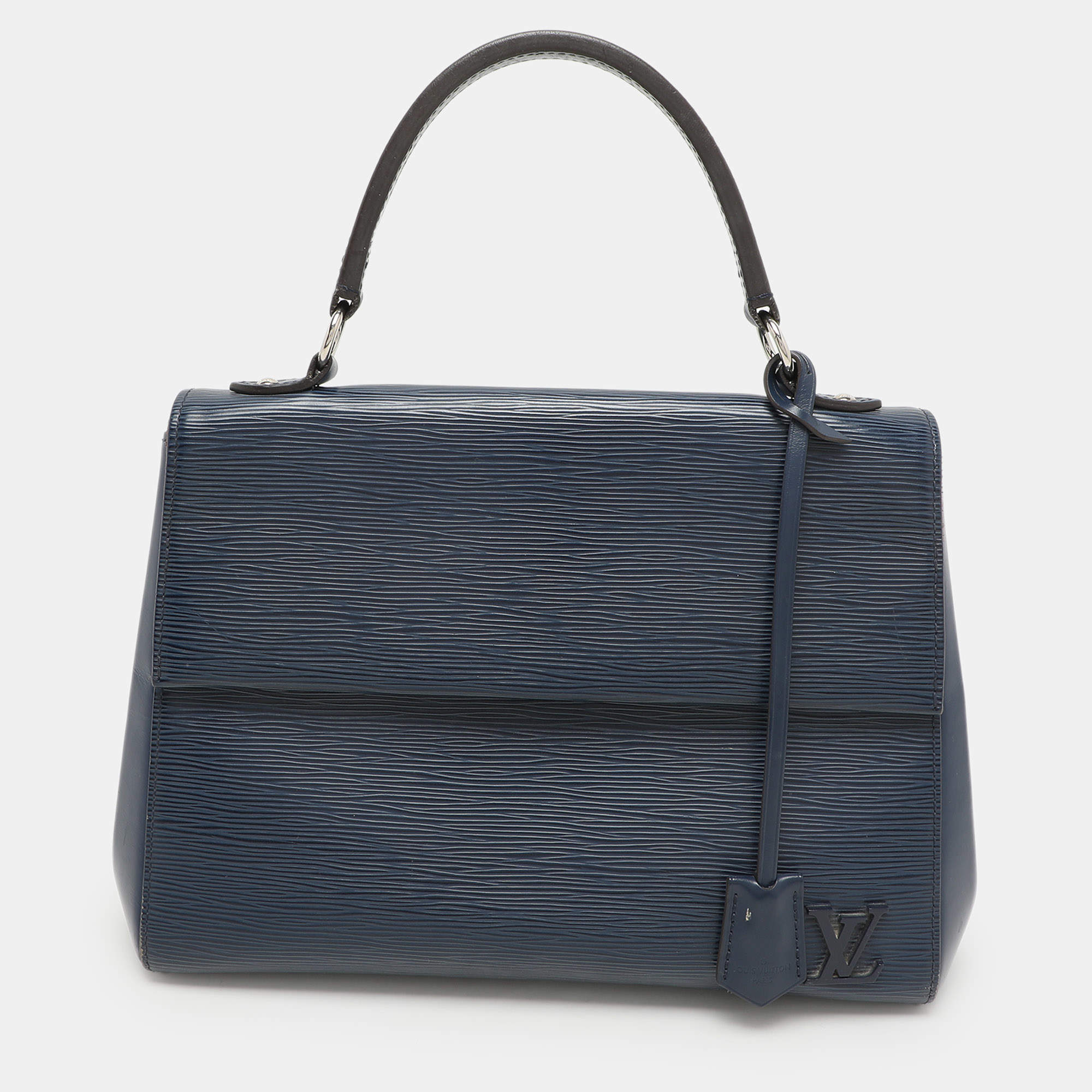Louis Vuitton Blueberry Epi Leather Cluny MM Bag