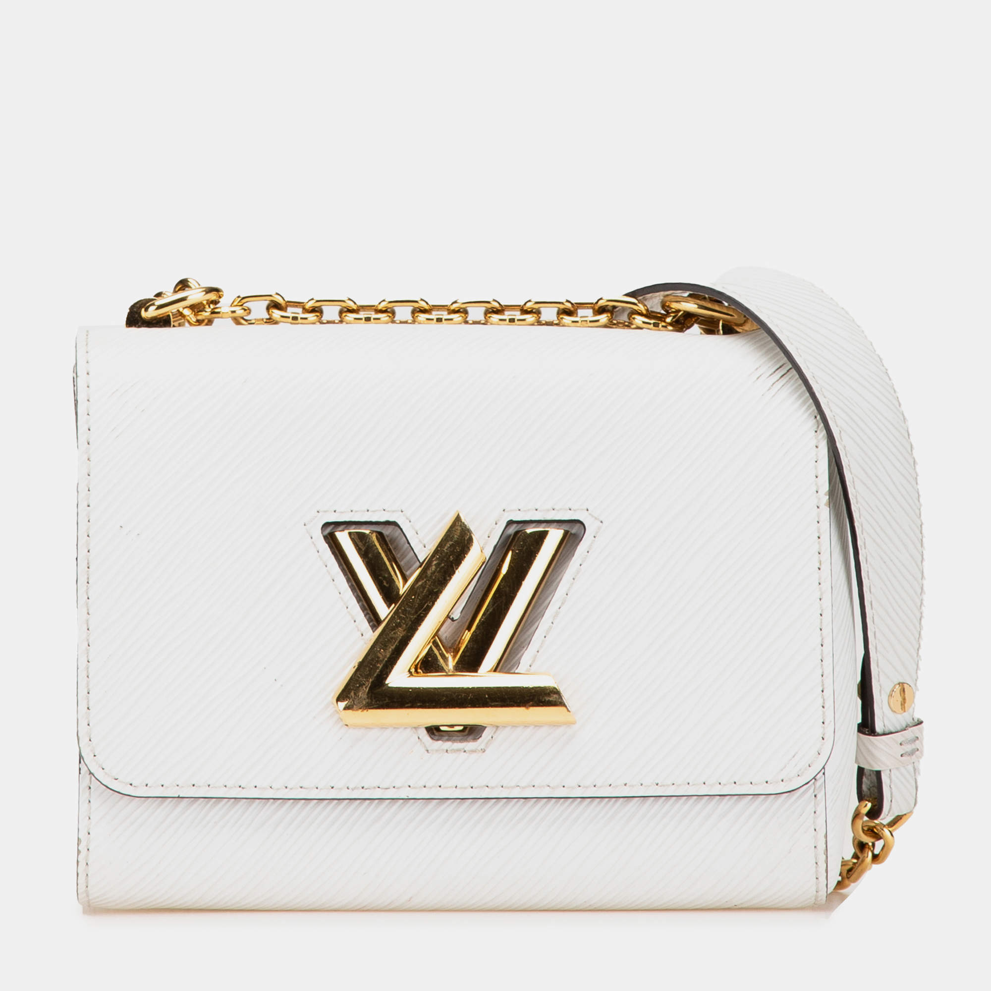 Louis Vuitton White Epi Twist PM Shoulder Bag