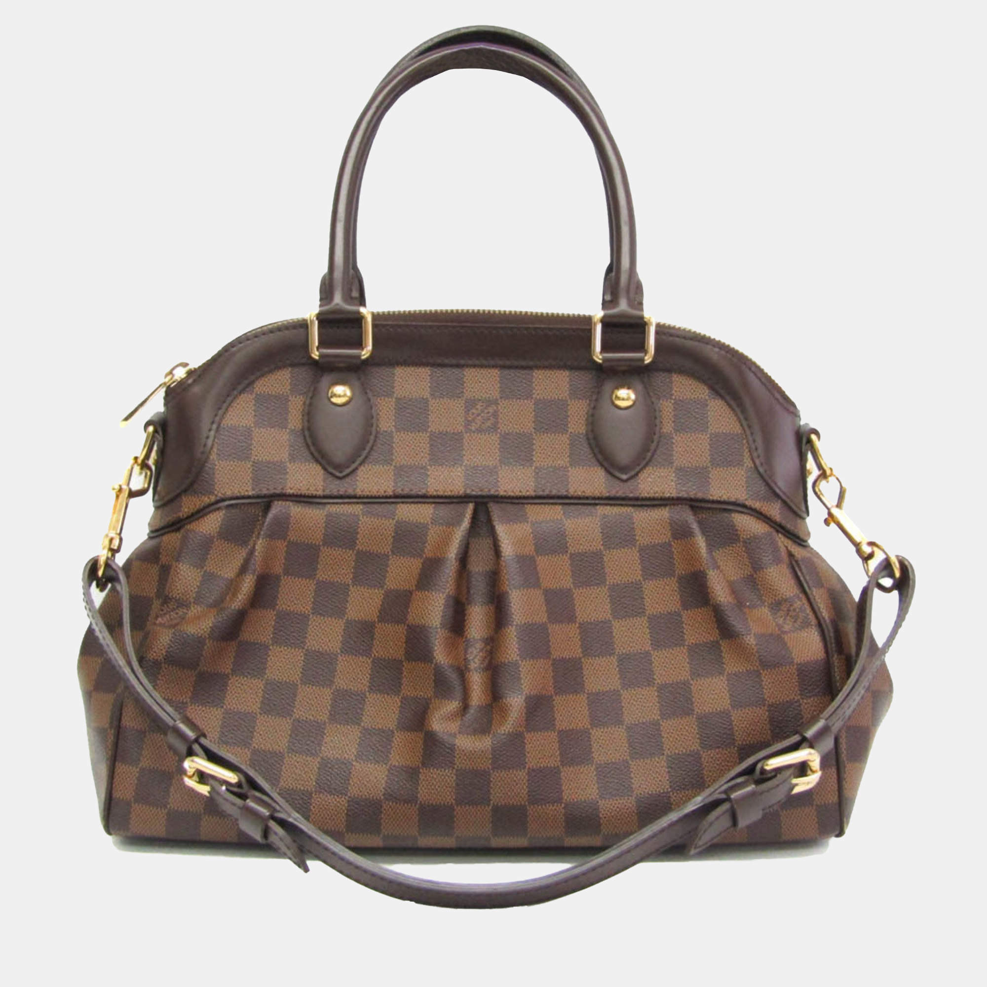  Louis Vuitton Brown Ebene Damier Trevi Pm Shoulder Bag 