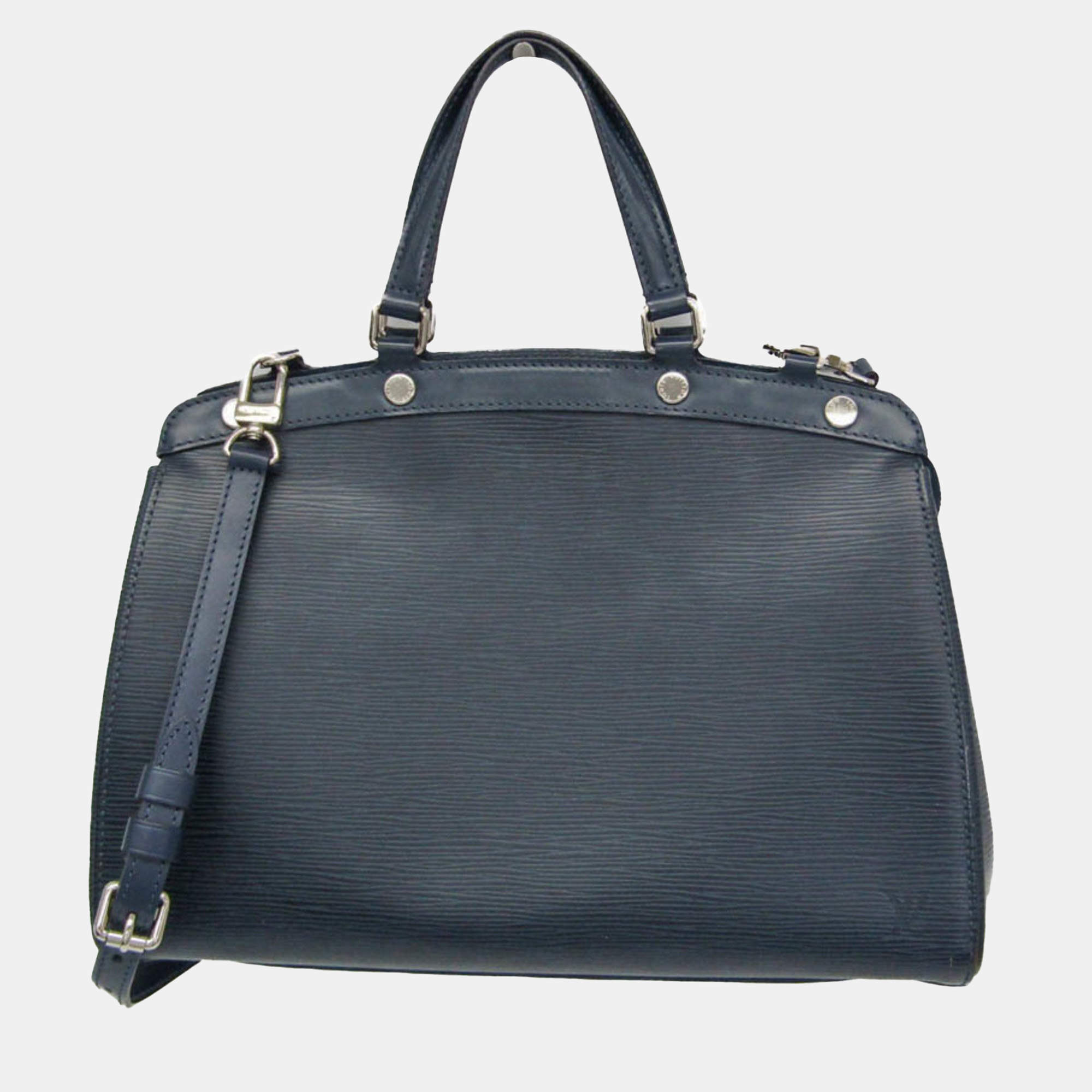 Pre Owned Louis Vuitton Blue Indigo Epi Blair MM Shoulder Bag 