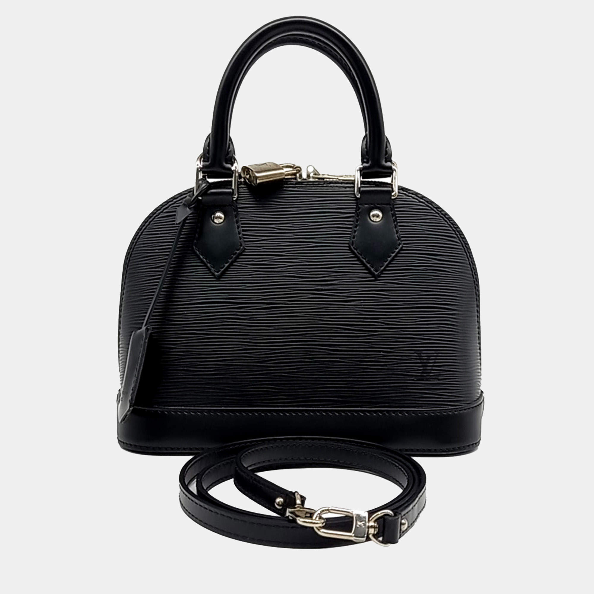 Louis Vuitton Black Leather Epi Alma BB bag