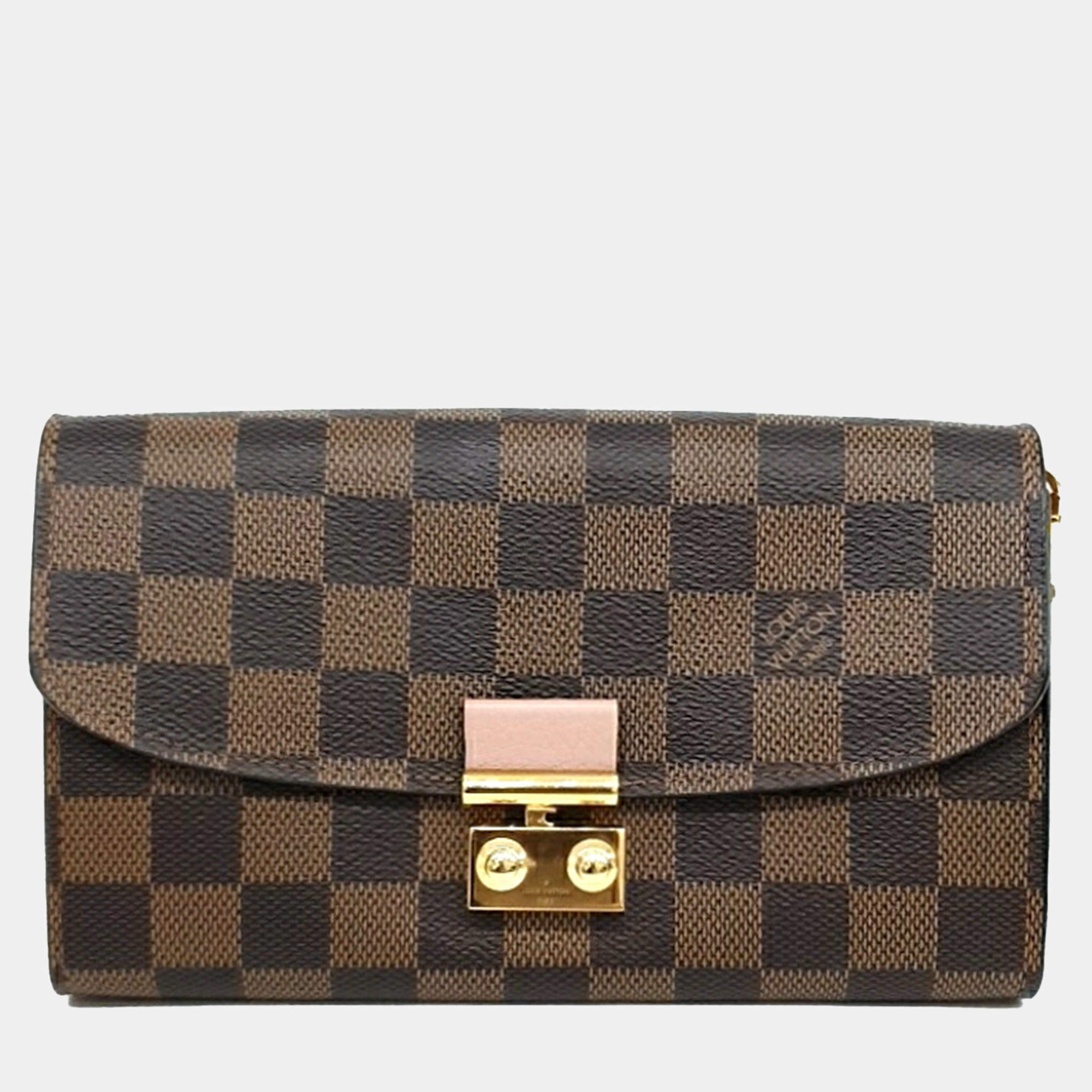 Louis Vuitton Brown PVC Croisette Chain Wallet
