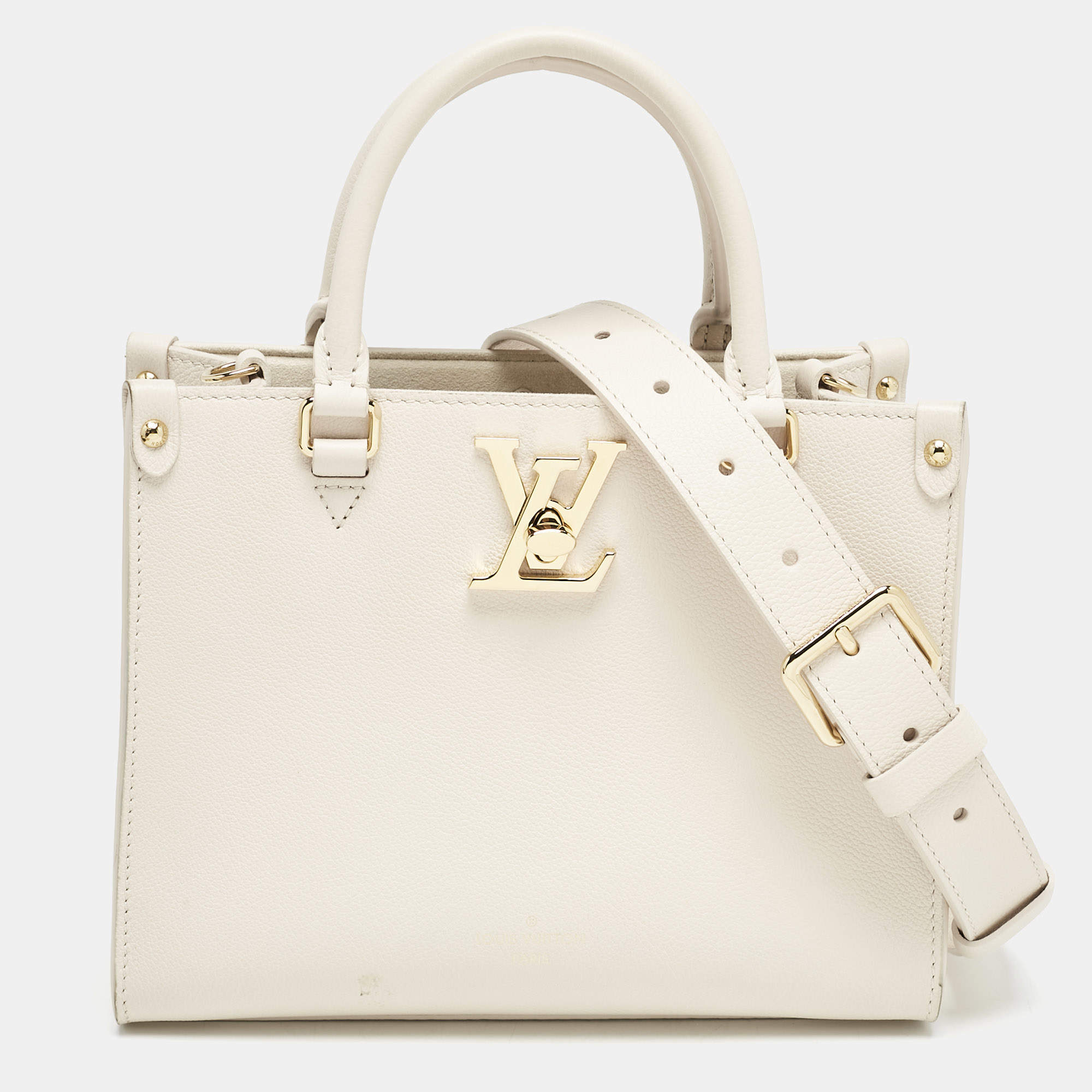 Louis Vuitton Quartz Leather Lock & Go Bag
