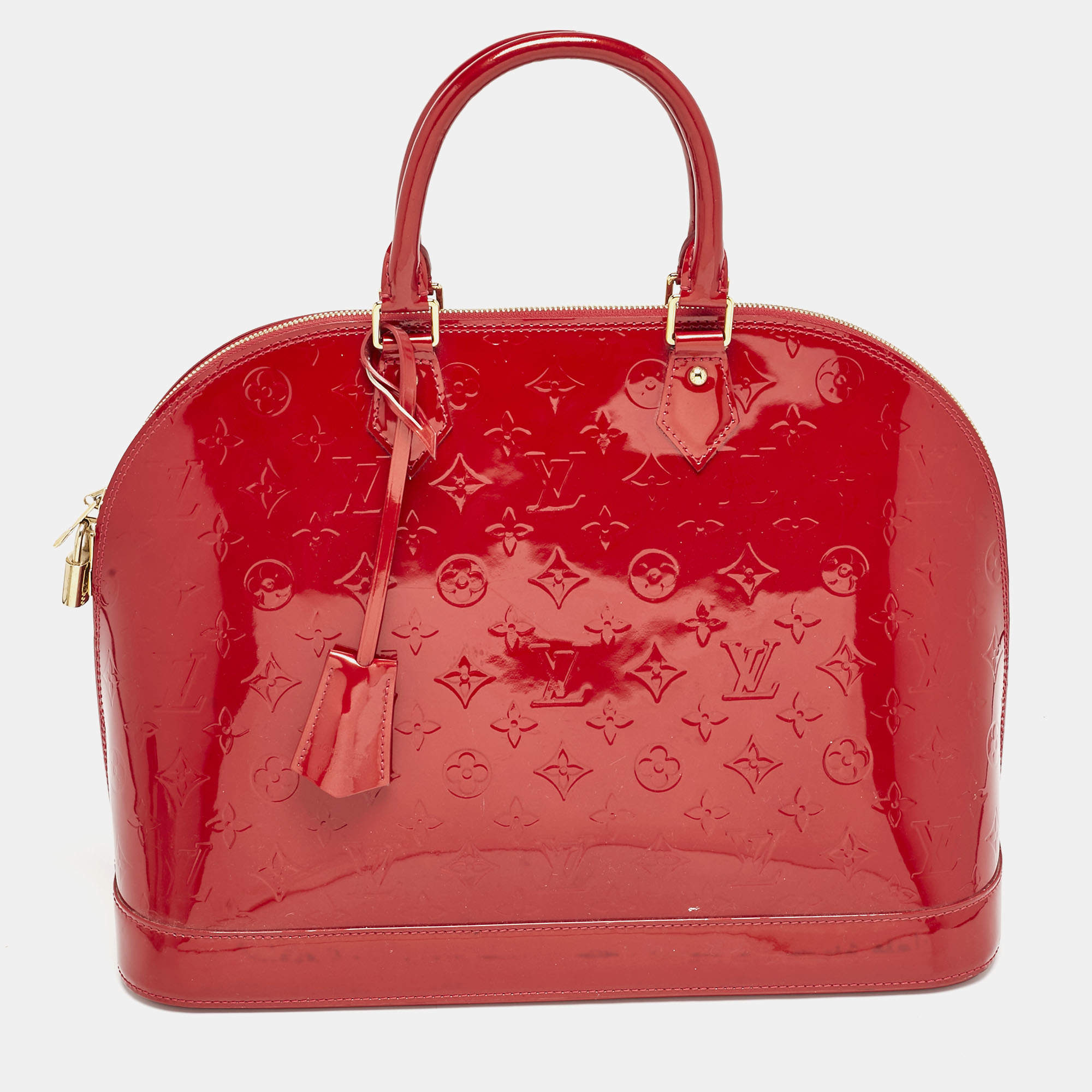 Louis Vuitton Pomme D’amour Monogram Vernis Alma GM Bag