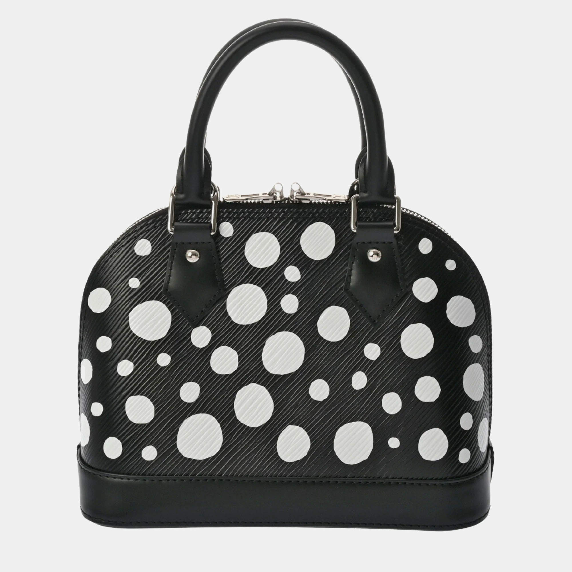 Louis Vuitton Black Leather Epi Yayoi Kusama Alma Shoulder Bag