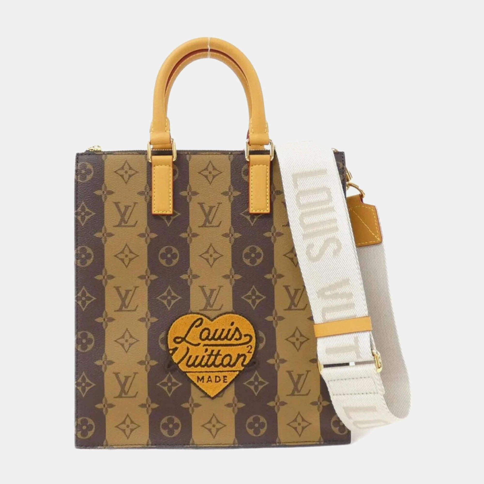 Louis Vuitton Monogram Stripe Sac Plat Tote Bag