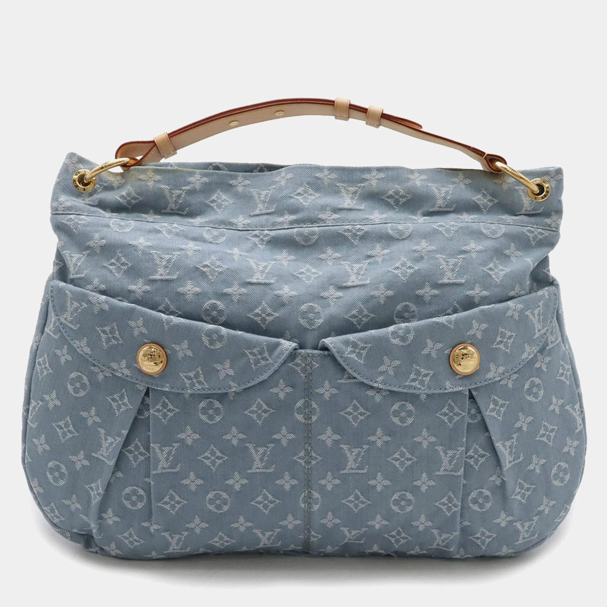 Louis Vuitton Blue Monogram Denim Daily GM Shoulder Bag