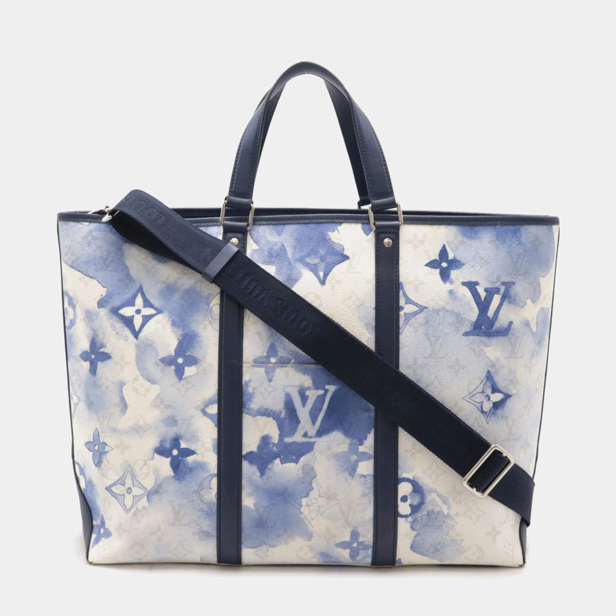  Louis Vuitton Monogram Watercolor Large Weekend Tote Gm Bag 