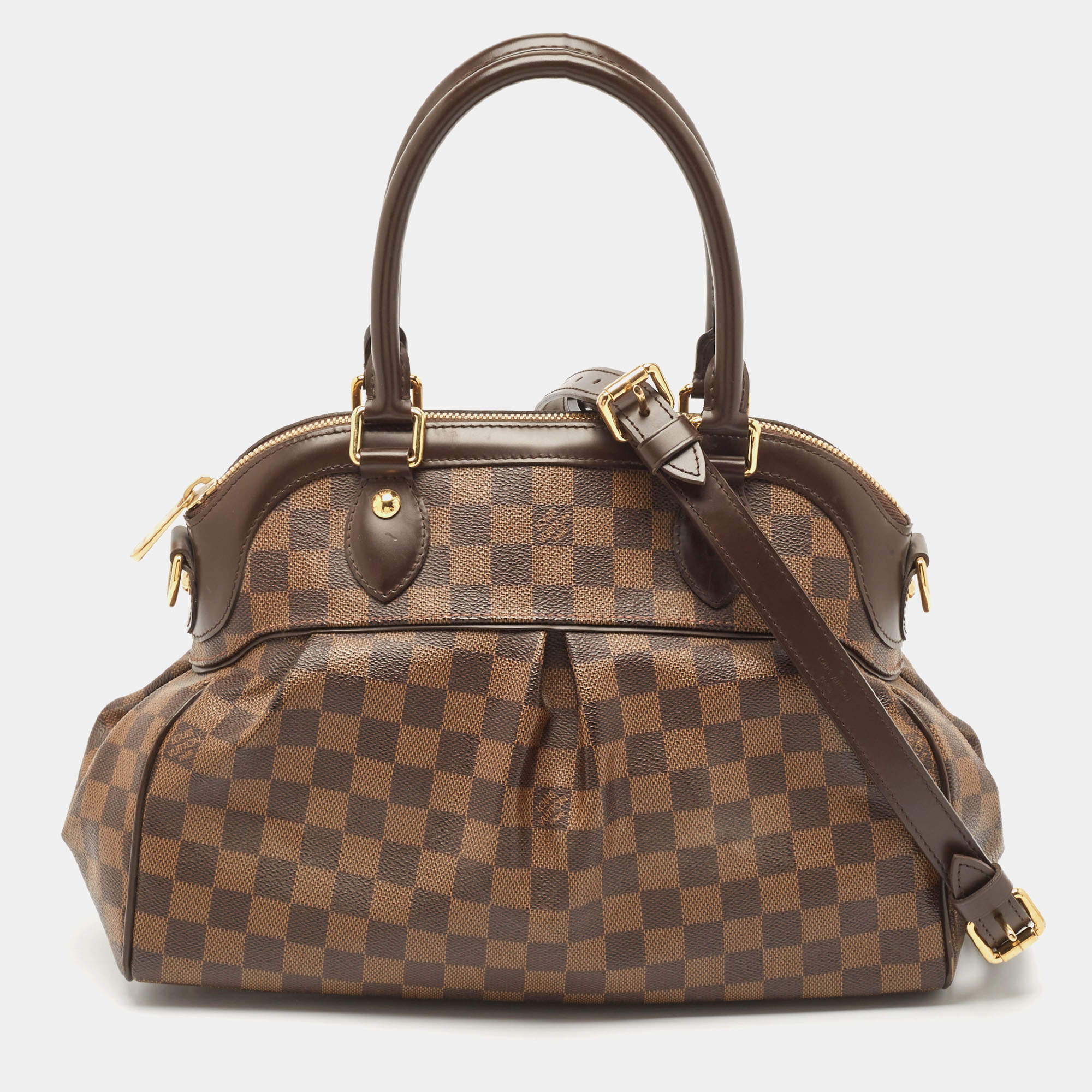 Pre Owned Louis Vuitton Damier Ebene Canvas Trevi PM Bag