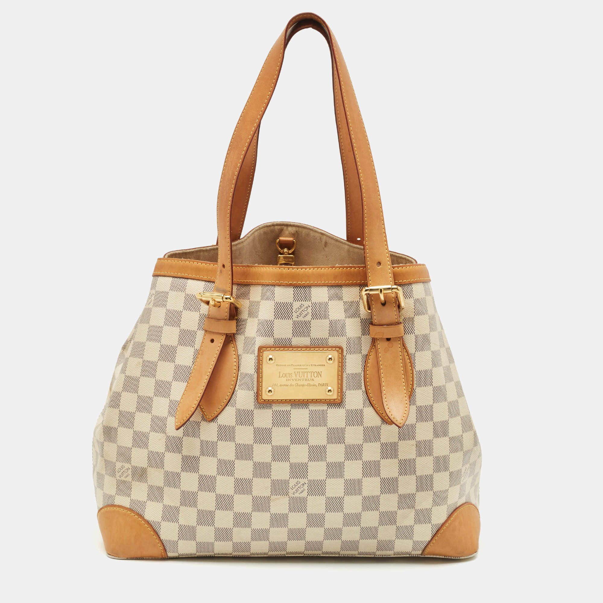 Louis Vuitton Damier Azur Canvas Hampstead MM Bag