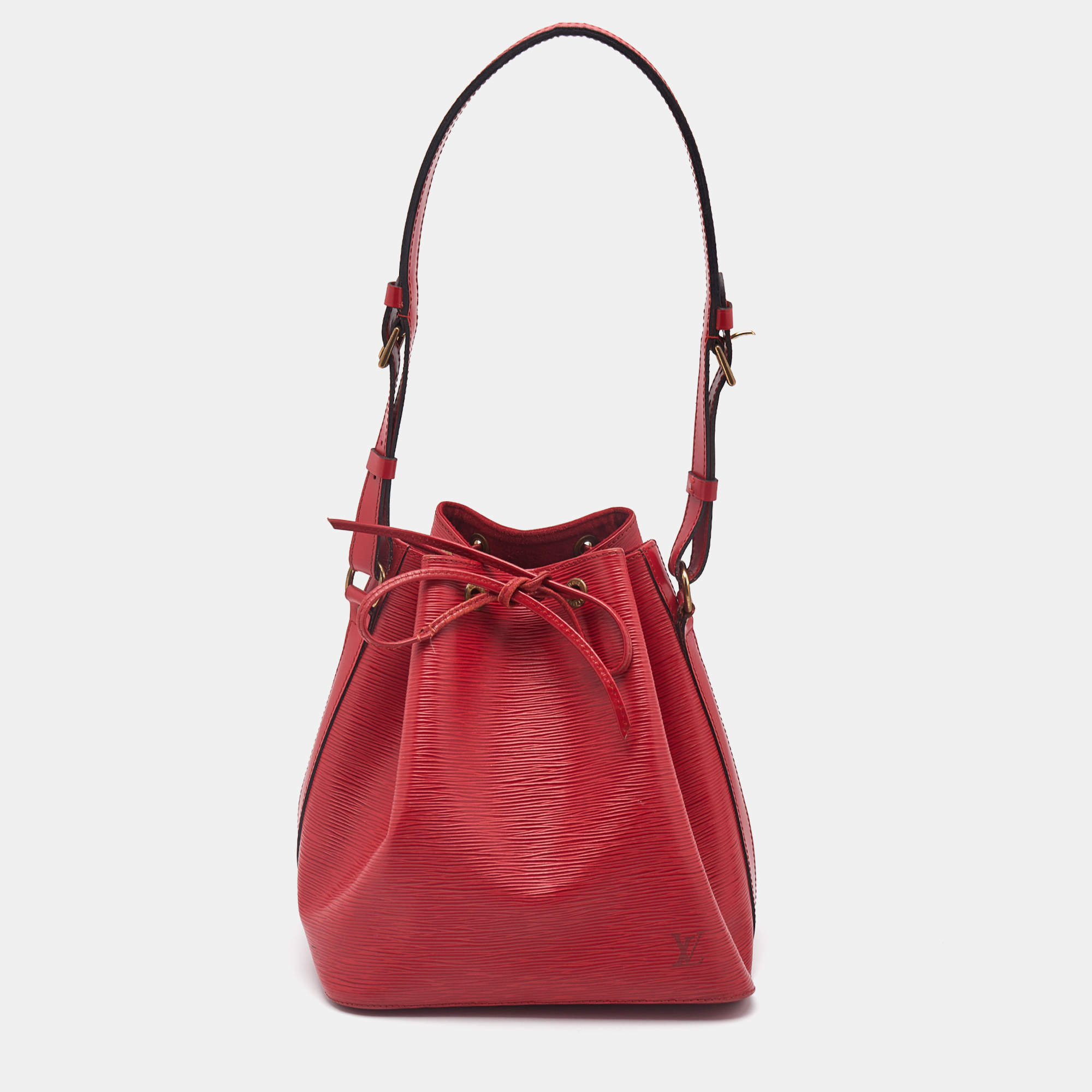 Louis Vuitton Red Epi Leather Petit Noe Bag