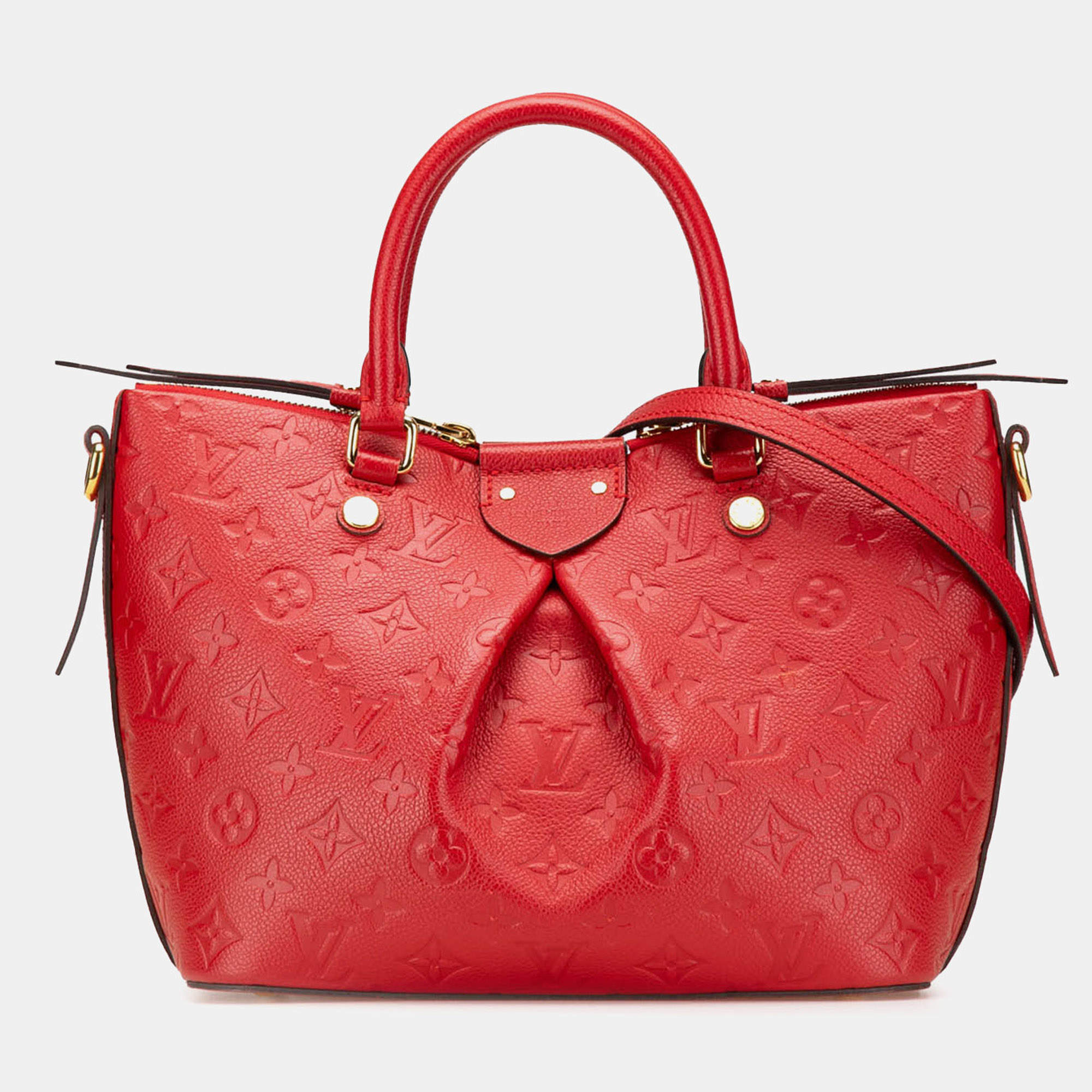 Louis Vuitton Red Monogram Empreinte Mazarine PM
