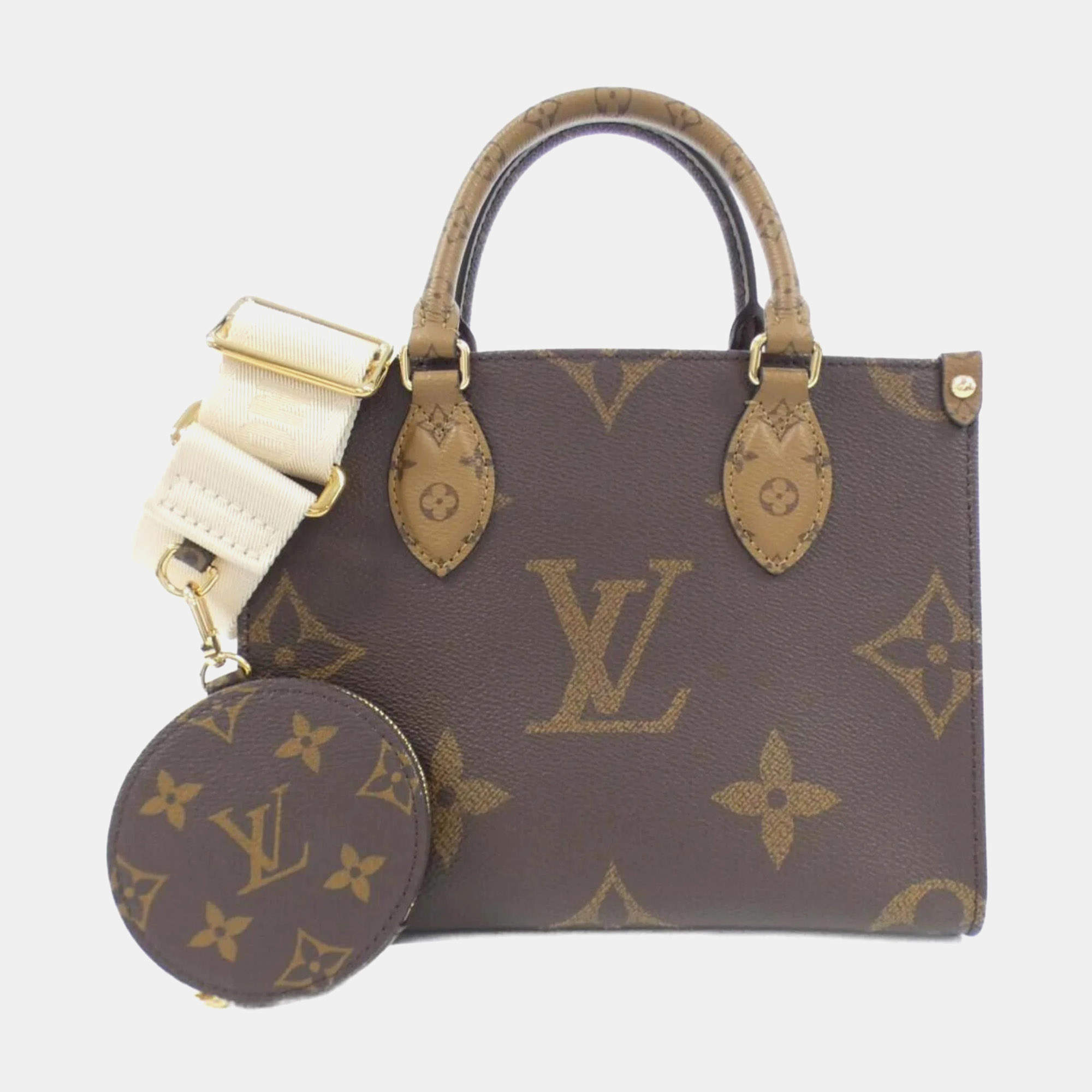 Louis Vuitton Brown Monogram Canvas Giant OnTheGo PM Tote Bag