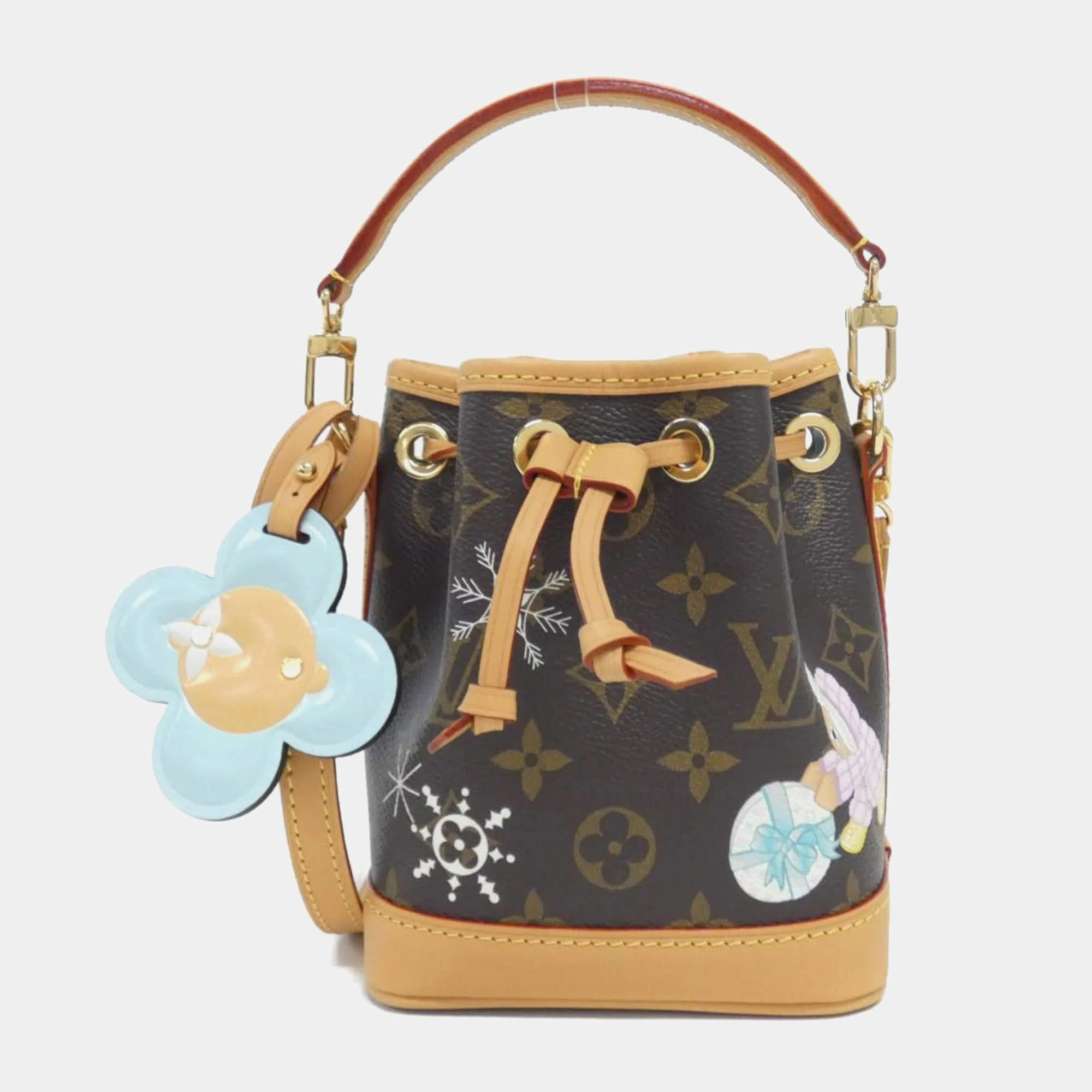 Louis Vuitton Monogram Vivienne Holiday Nano Noe Shoulder Bag