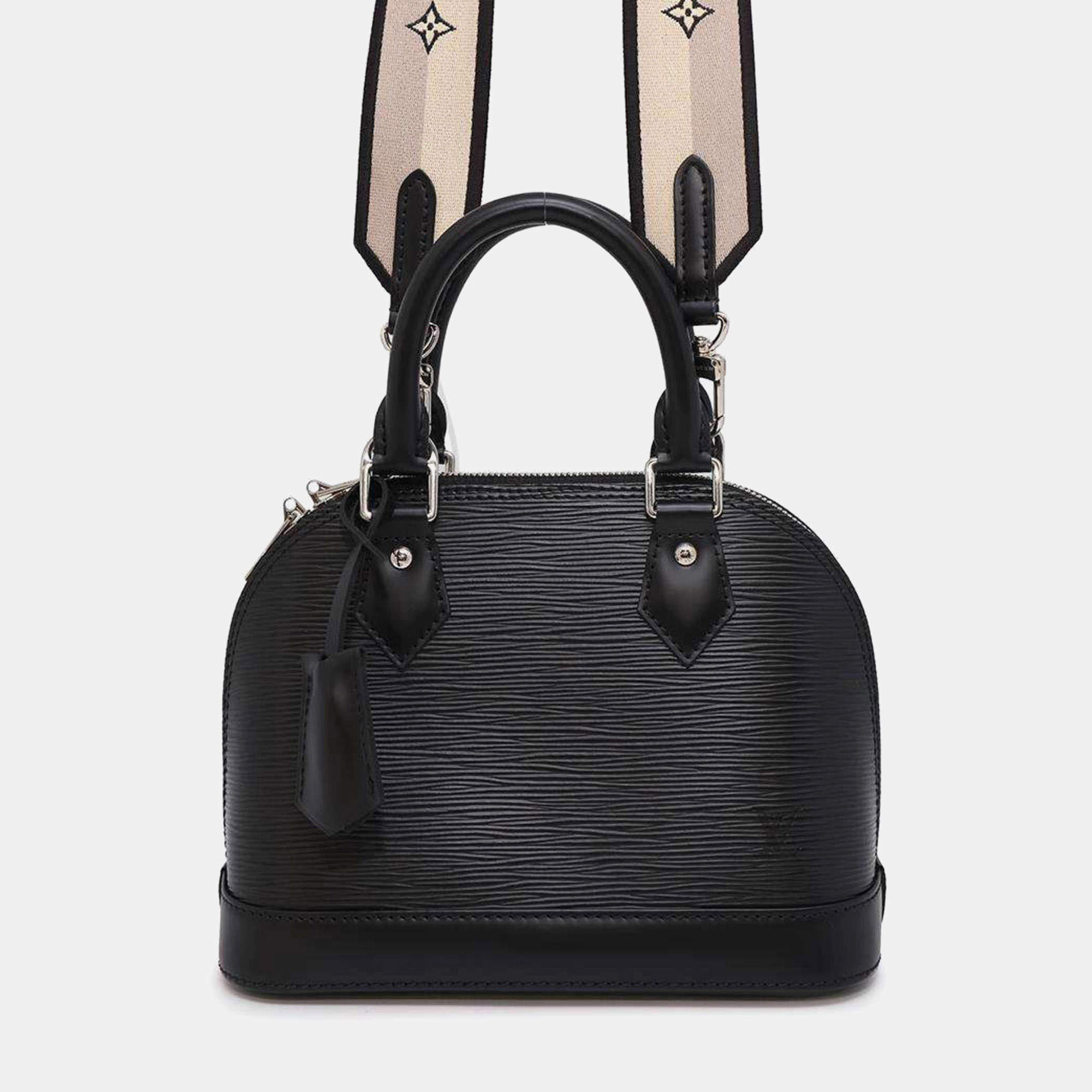 Louis Vuitton Black Handbag Epi Alma Bb Bag 