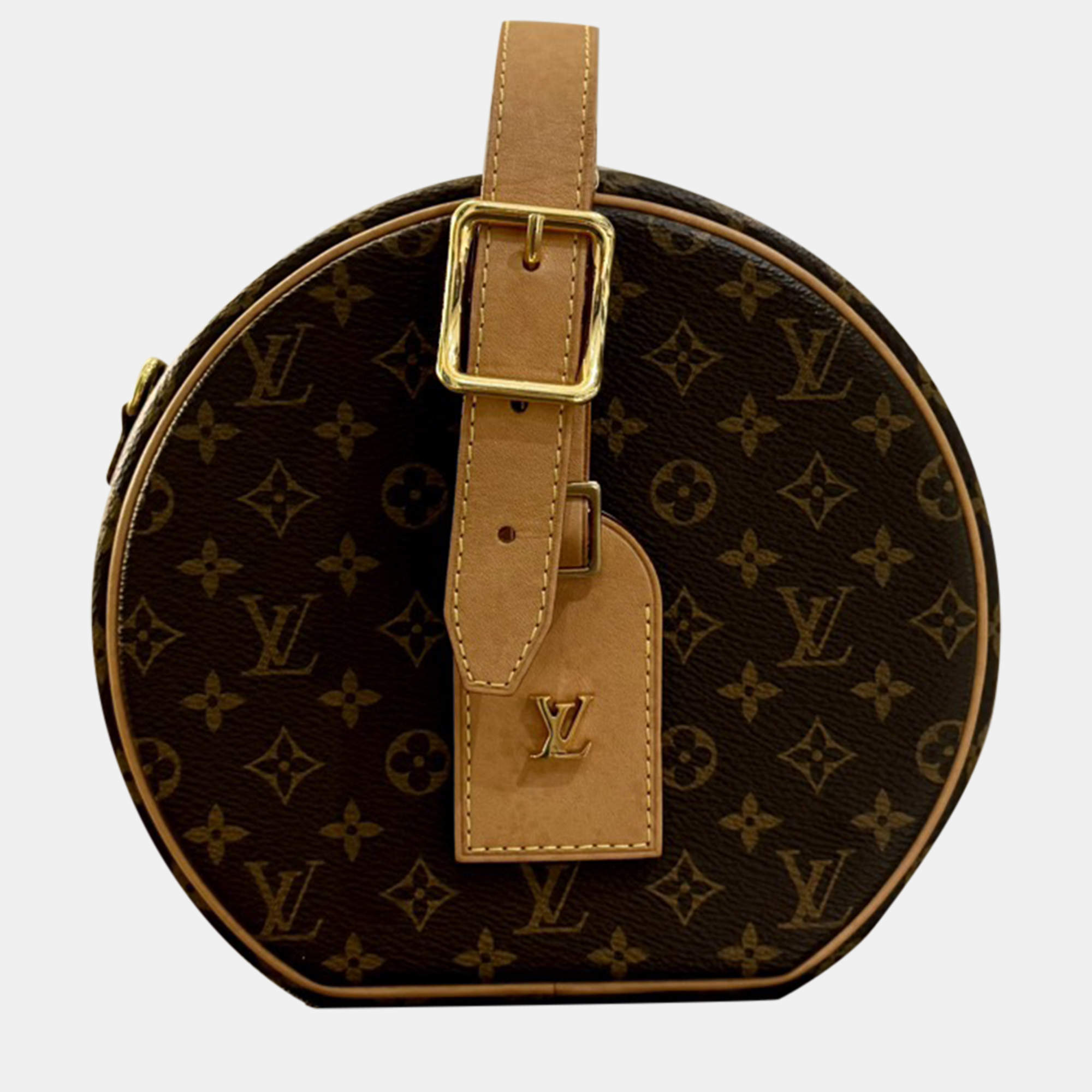 Louis Vuitton Monogram Round Coin Purse with Strap