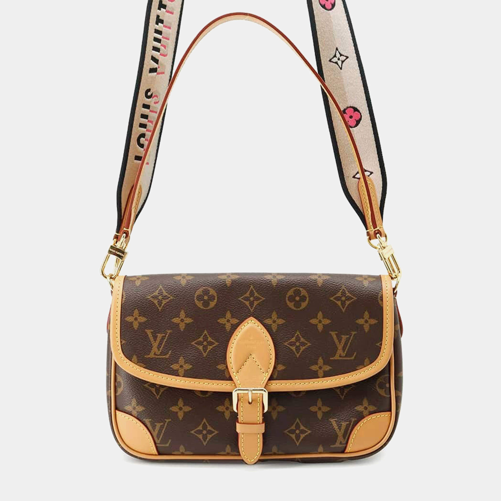 Louis Vuitton Noir Monogram Leather Dianu PM Shoulder Bag