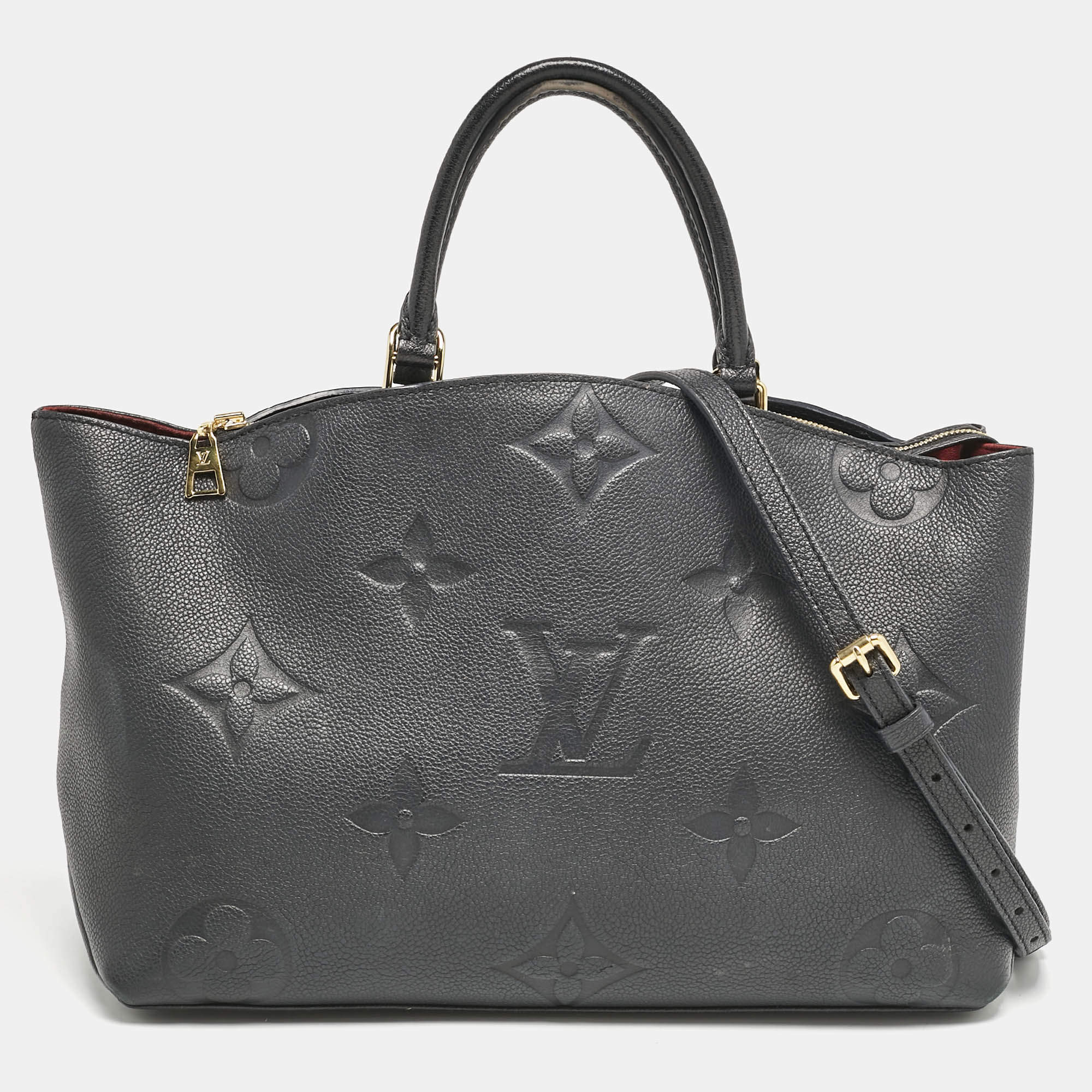 Louis Vuitton Black Monogram Empreinte Leather Grand Palais Bag