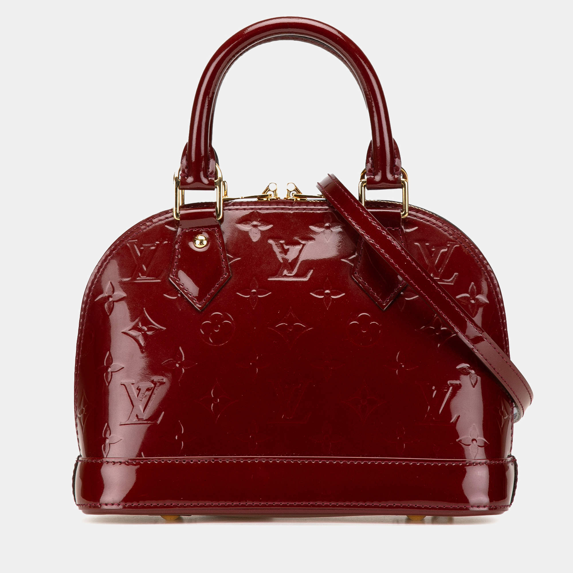 Louis Vuitton Red Monogram Vernis Alma BB
