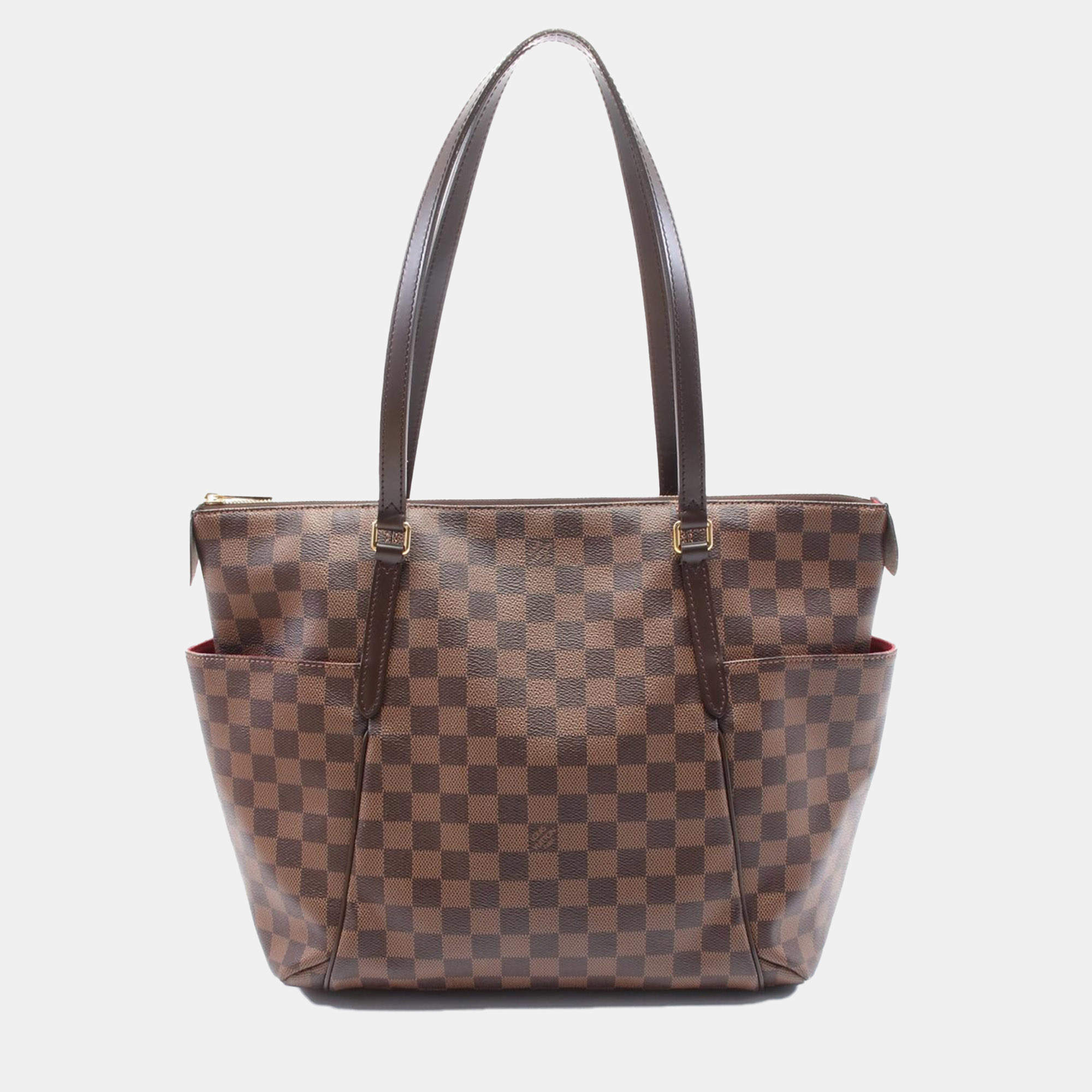 Pre Owned Louis Vuitton Brown Damier Ebene Canvas Totally MM Shoulder Bag