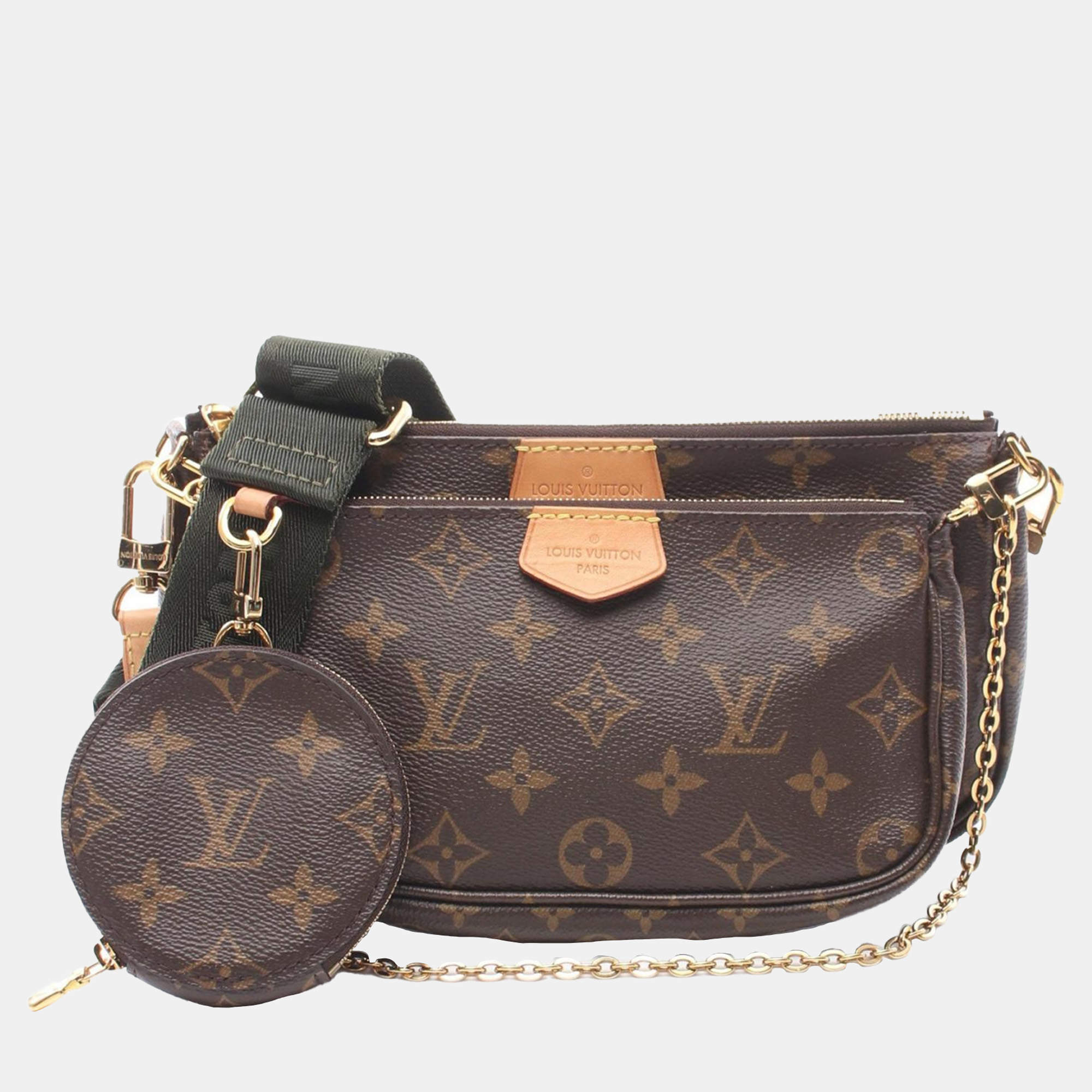 Pre Owned Louis Vuitton Brown Monogram Canvas Multi Pochette Accessoires Shoulder Bag