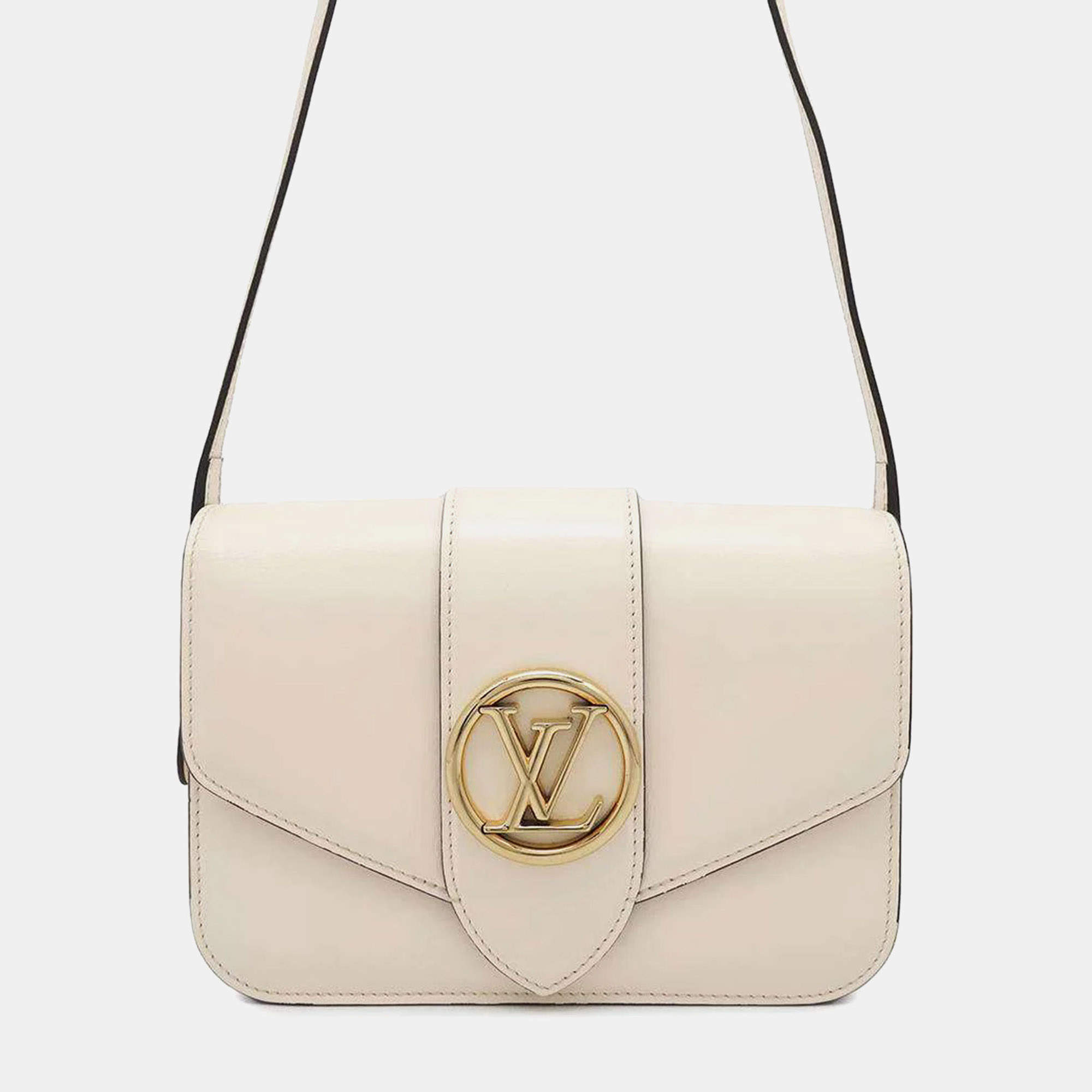 Pre Owned Louis Vuitton Smooth Cowhide Leather Pont Neuf Shoulder Bag