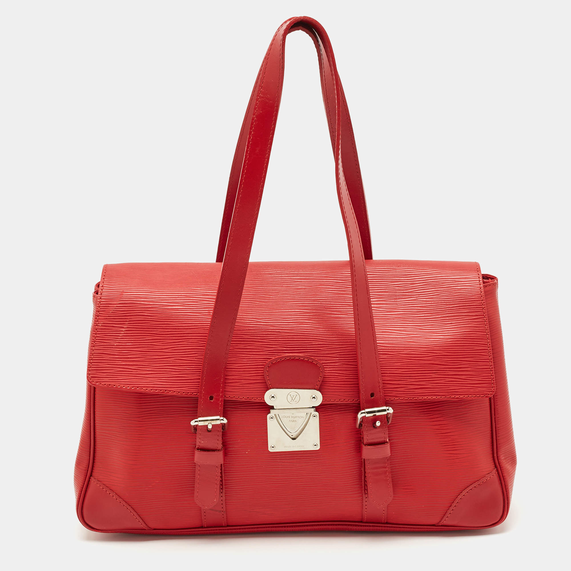 Louis Vuitton Red Epi Leather Segur MM Bag