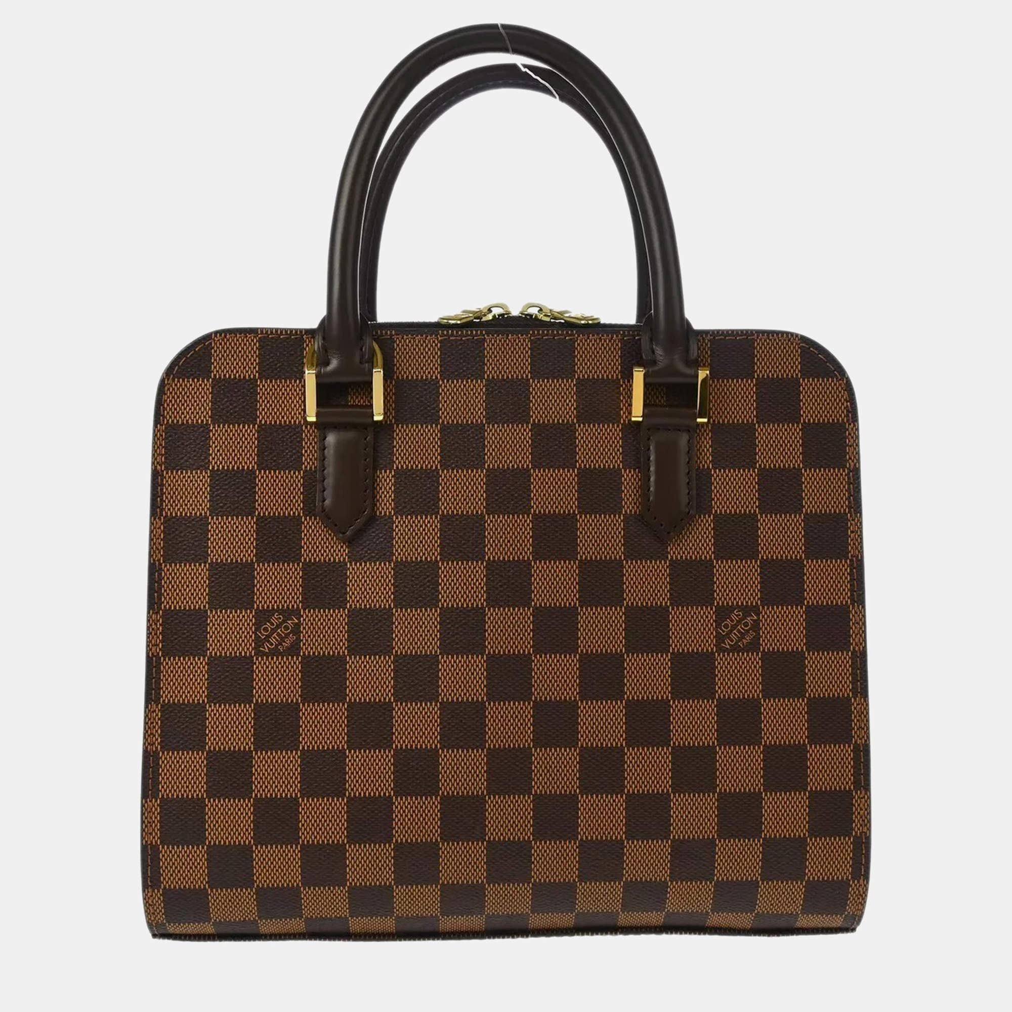 Pre Owned Louis Vuitton Brown Damier Triana Handbag