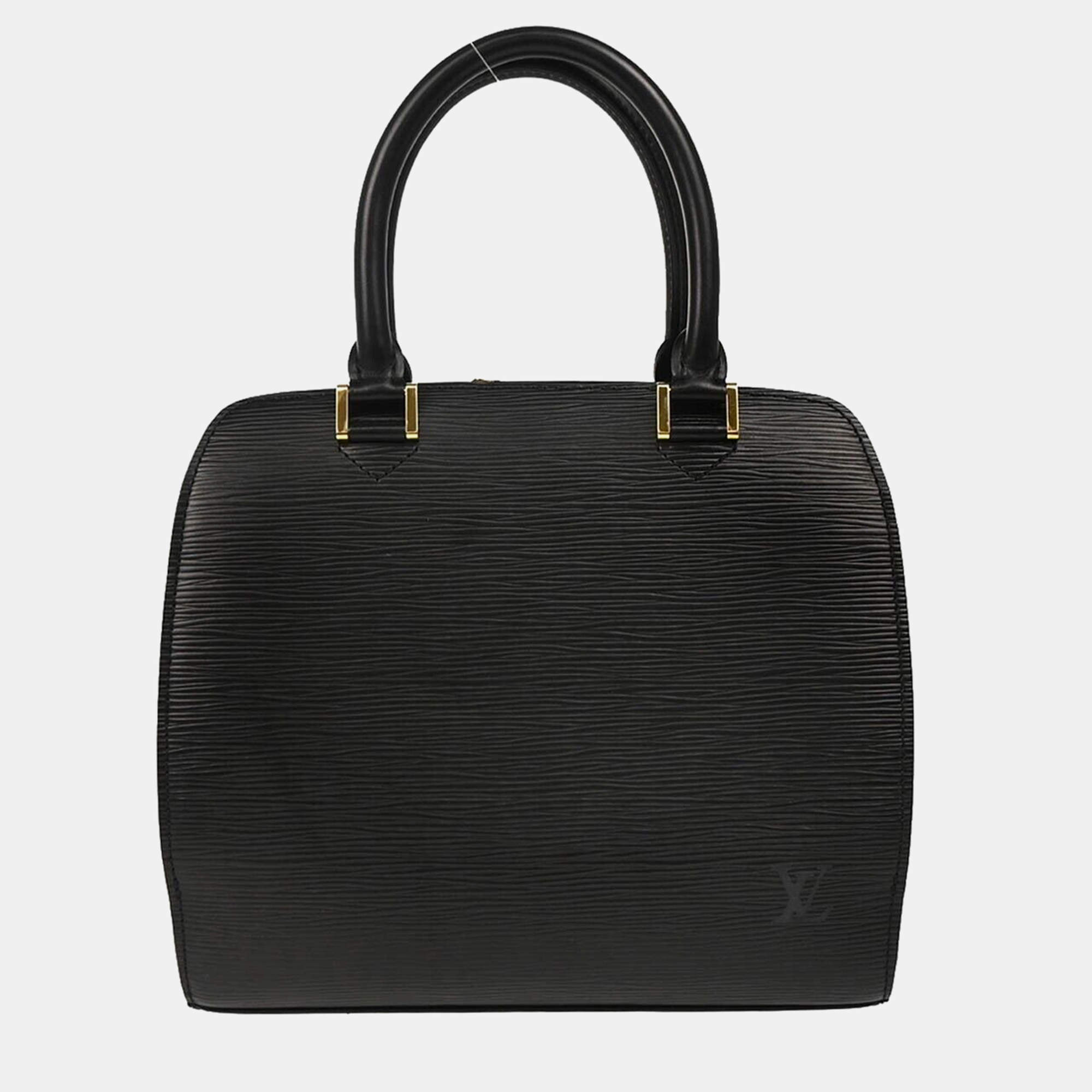 Louis Vuitton Black Epi Leather Pont Neuf Handbag