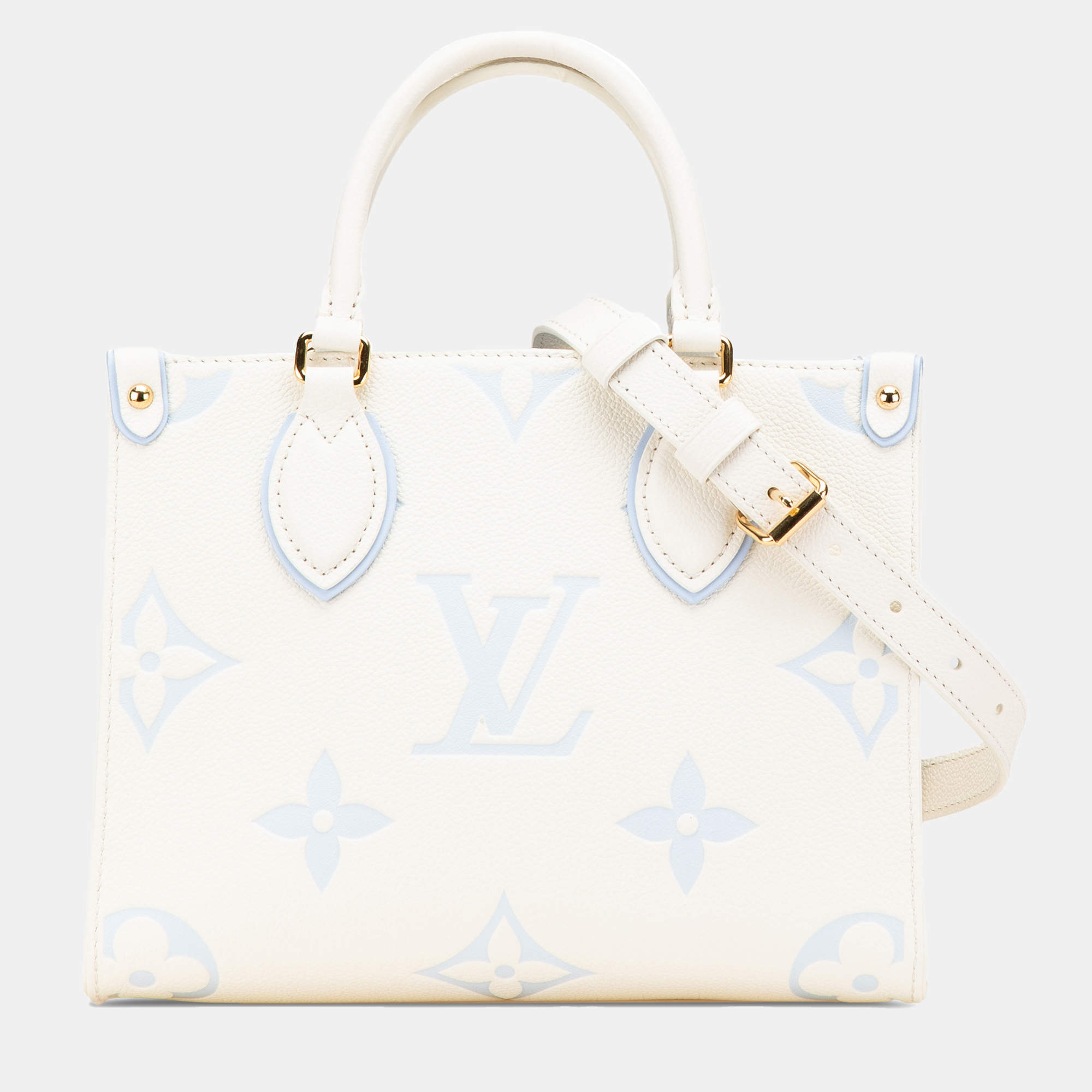 Louis Vuitton Blue/White Monogram Empreinte Giant Onthego PM