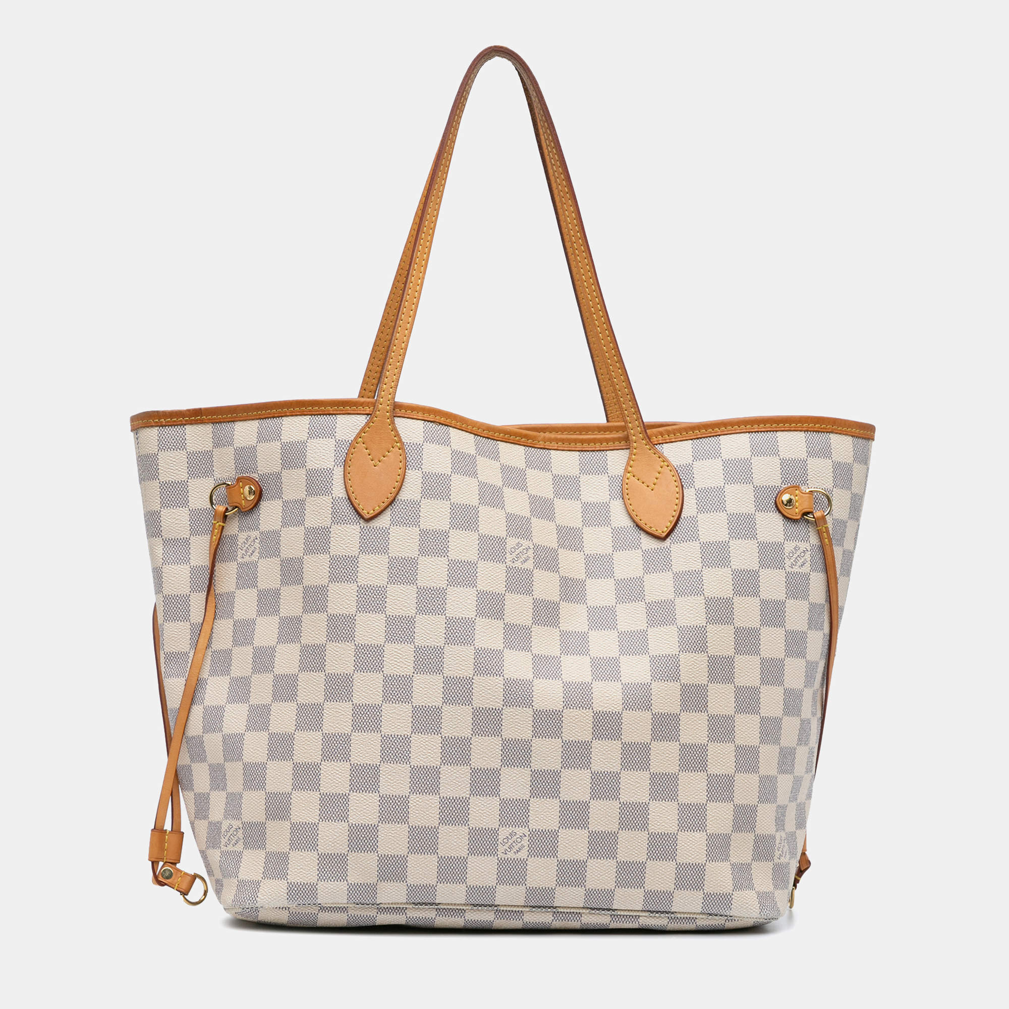 Louis Vuitton White Damier Azur Neverfull MM