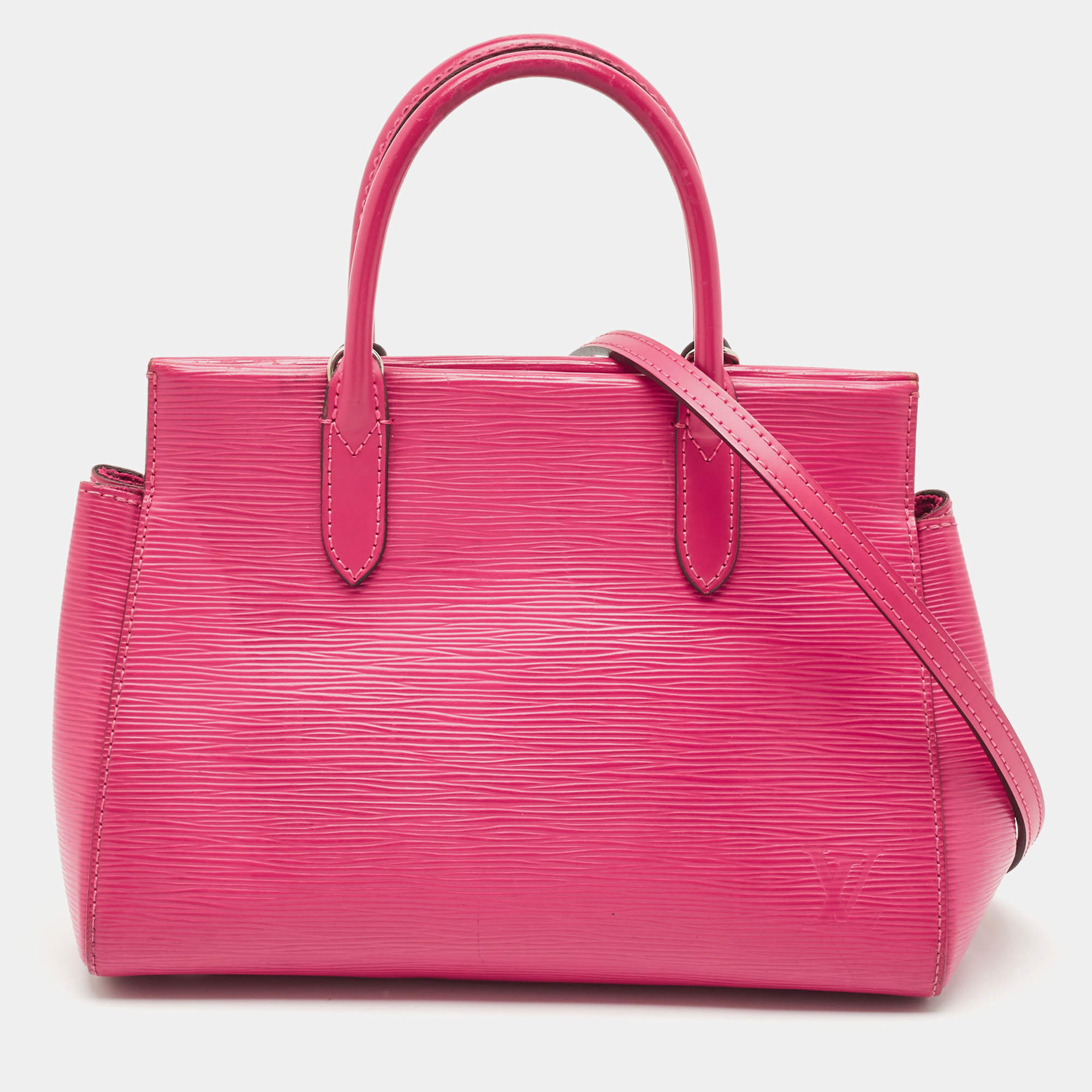 Pre Owned Louis Vuitton Fuchsia Epi Leather Marly BB Bag