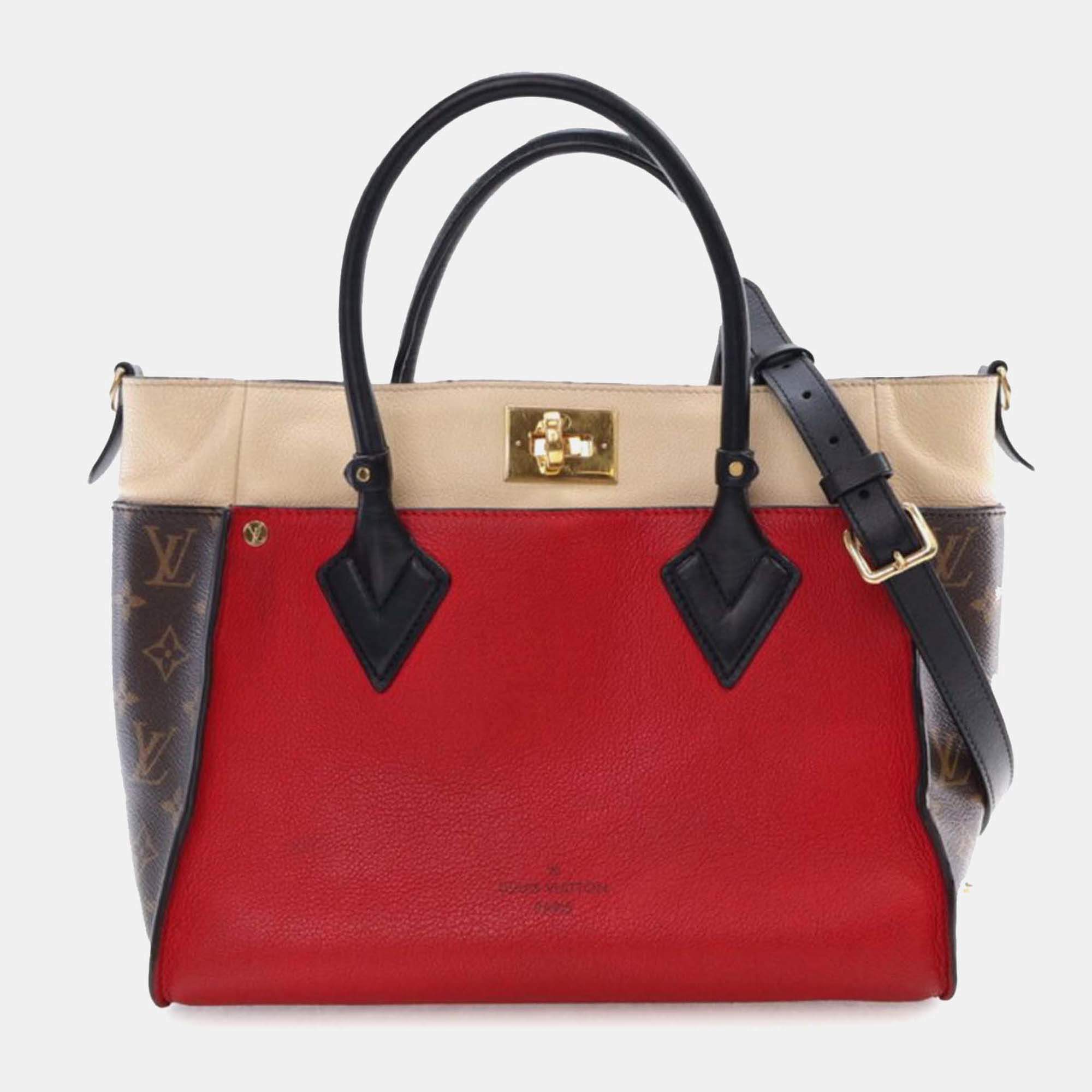 Louis Vuitton Red Monogram On My Side MM