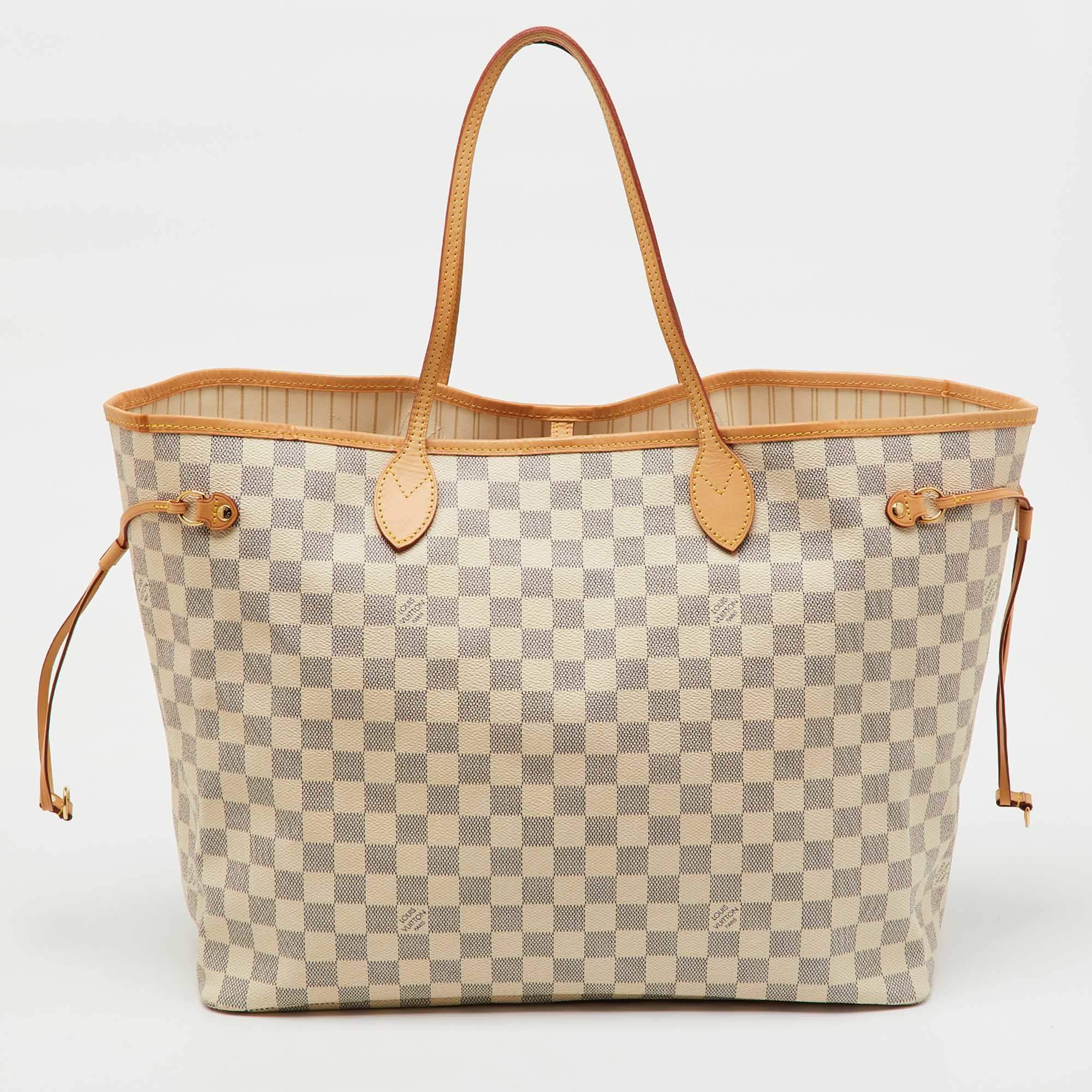 مملوكة مسبقًا Louis Vuitton Damier Azur Canvas Neverfull GM Bag