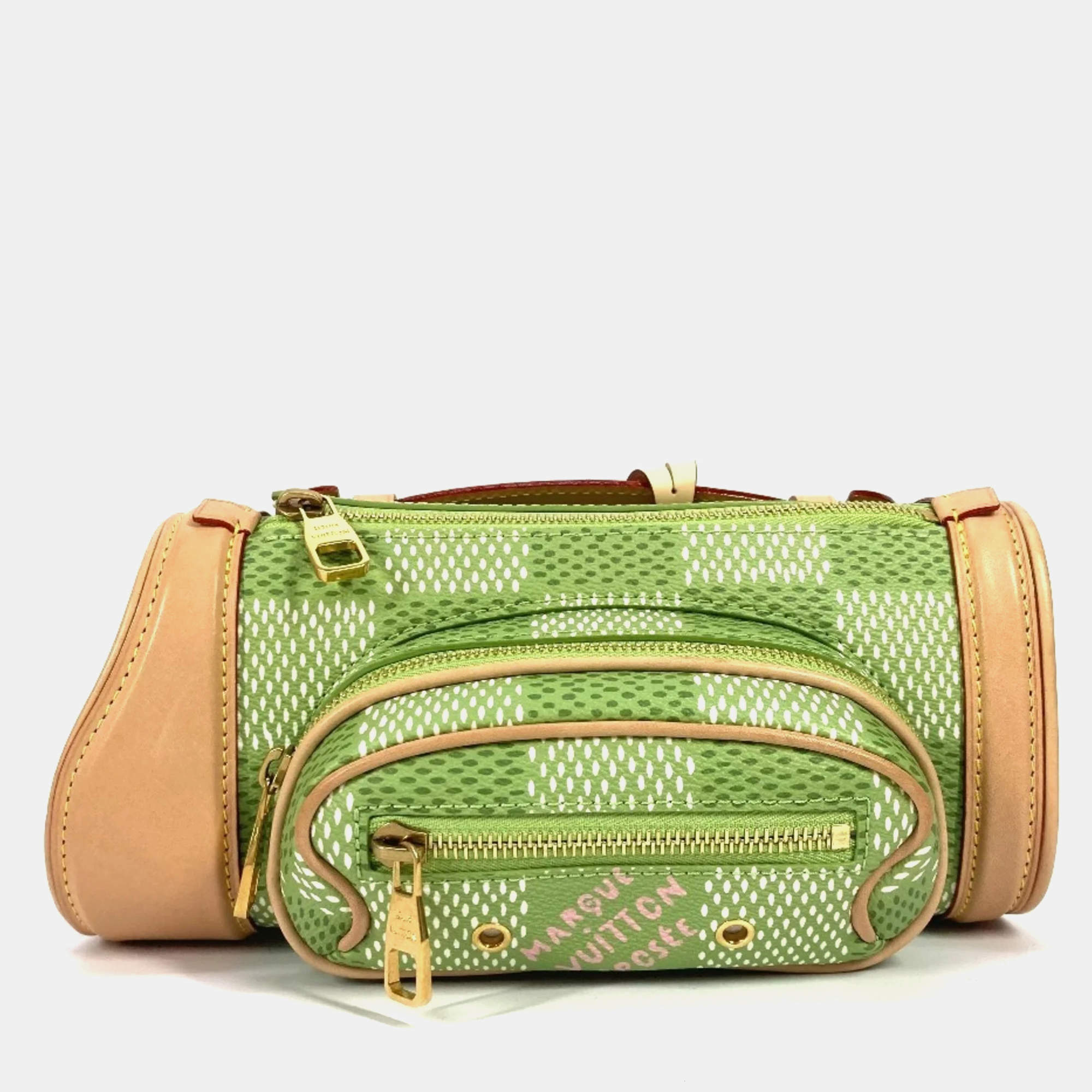 Pre Owned Louis Vuitton Green Damier Canvas Golf Mini Crossbody Bag