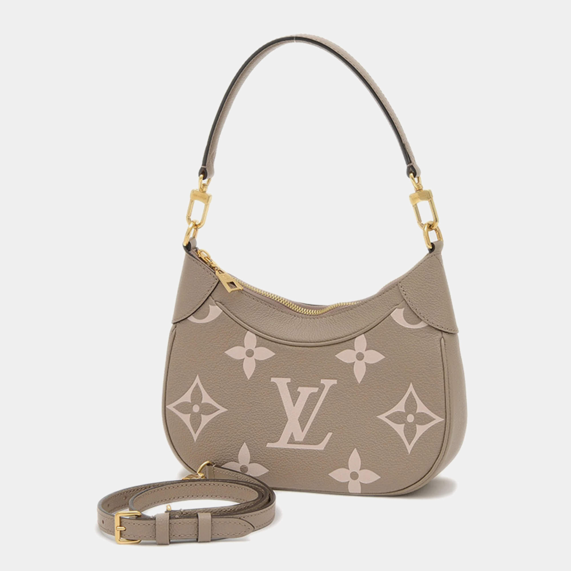 Louis Vuitton Tourterelle Monogram Empreinte Leather Bagatelle Shoulder Bag