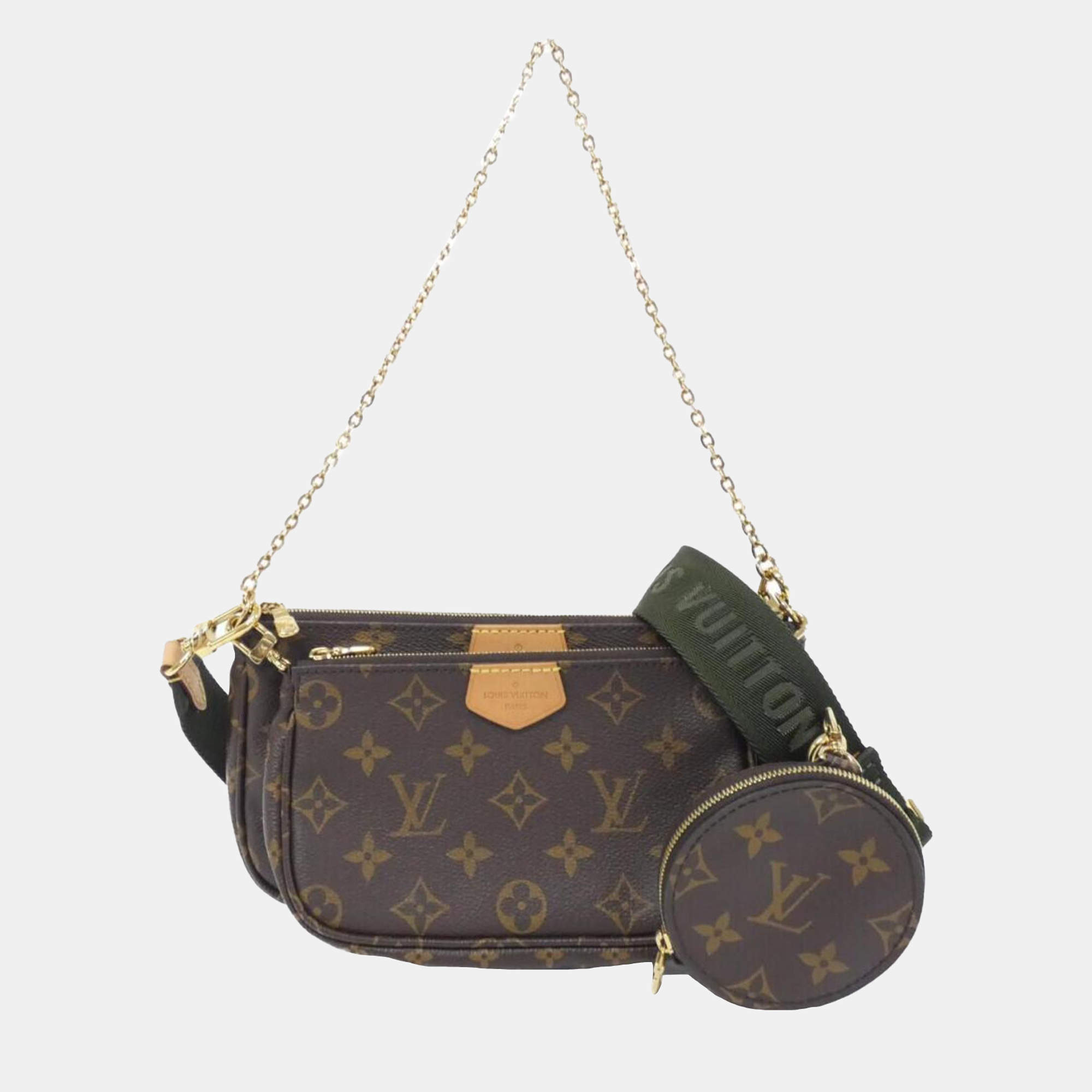 Pre Owned Louis Vuitton Brown Monogram Canvas Multi Pochette Accessoires Shoulder Bag