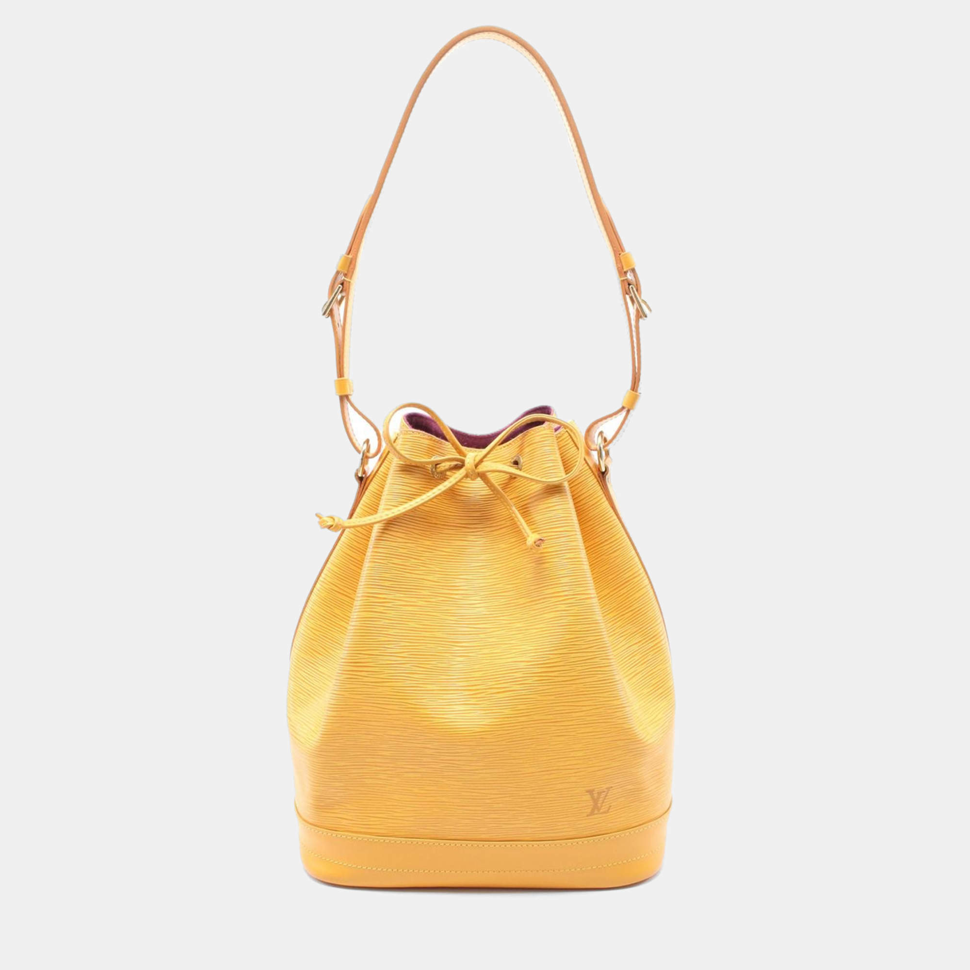 Louis Vuitton Yellow Epi Leather Noe Drawstring Shoulder Bag
