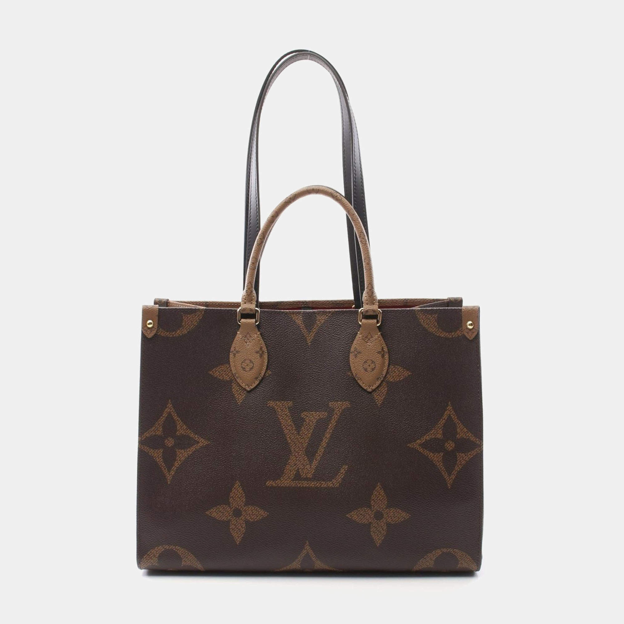 Pre Owned  Louis Vuitton Monogram Giant Reverse OnTheGo MM Tote Bag