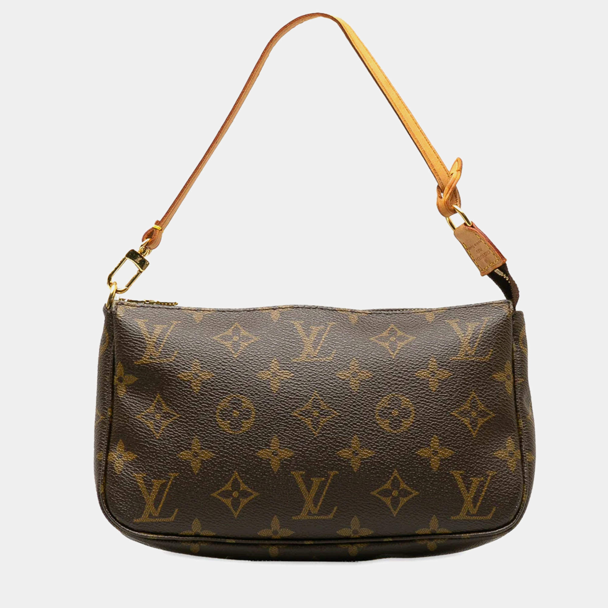 Louis Vuitton Brown Monogram Pochette Accessoires Handbag
