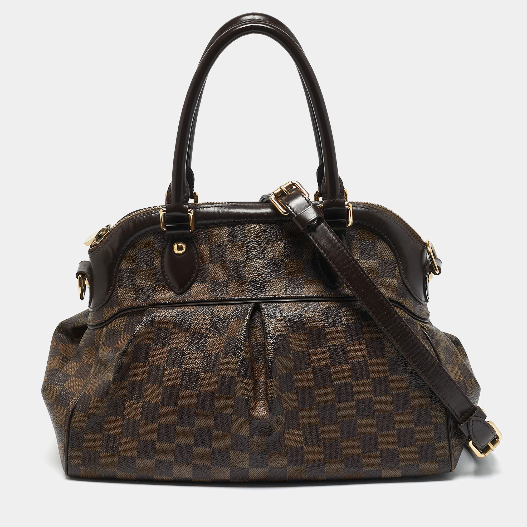 Pre Owned Louis Vuitton Damier Ebene Canvas Trevi PM Bag