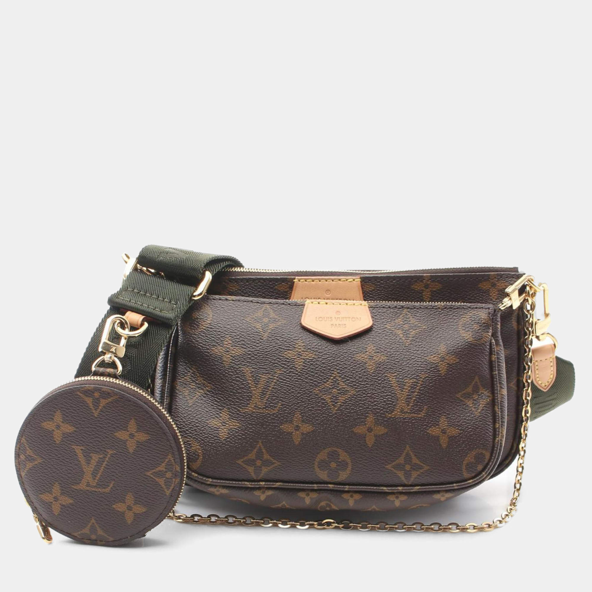 Pre Owned Louis Vuitton Brown Monogram Canvas Multi Pochette Accessoires Shoulder Bag