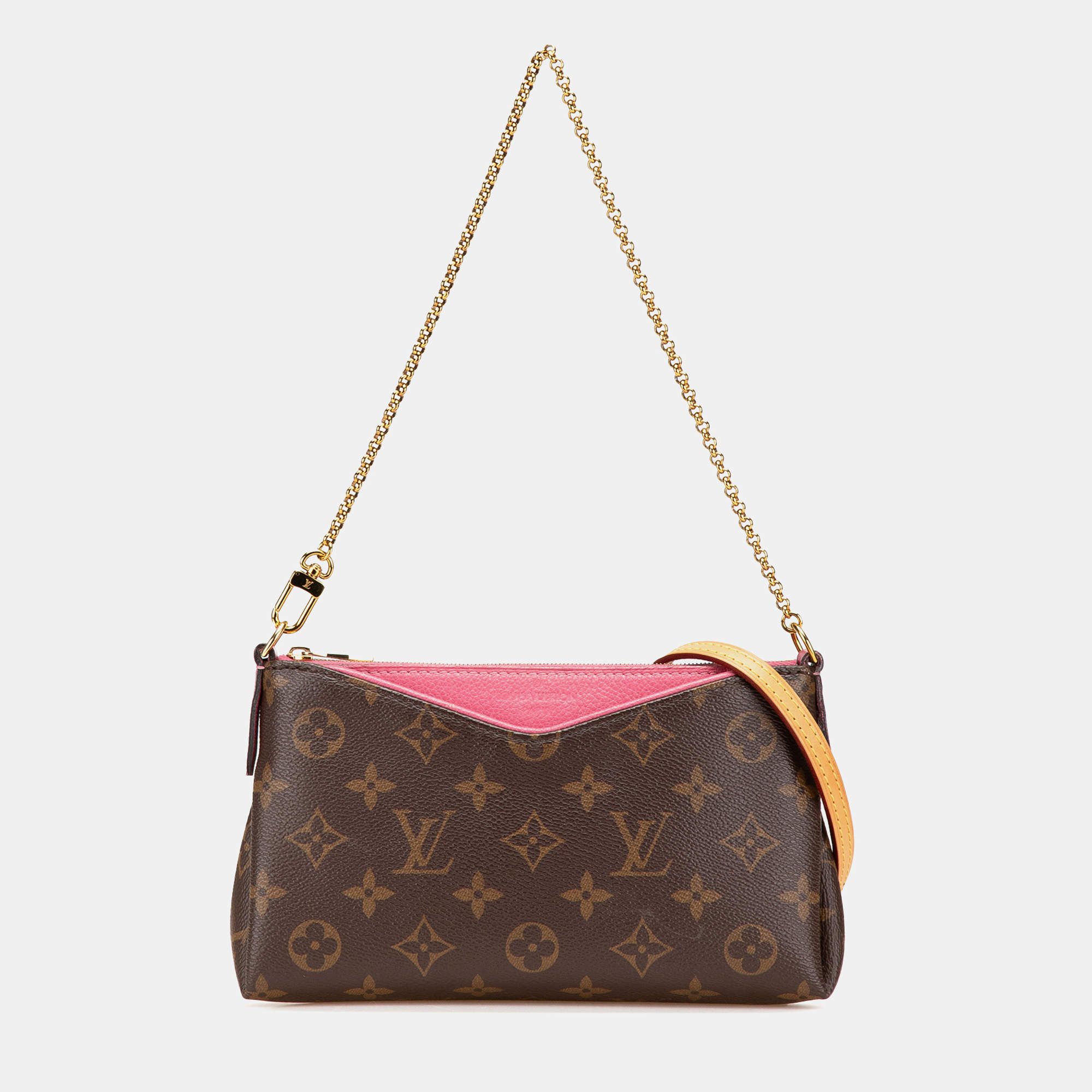 Louis Vuitton Brown Monogram Pallas Clutch
