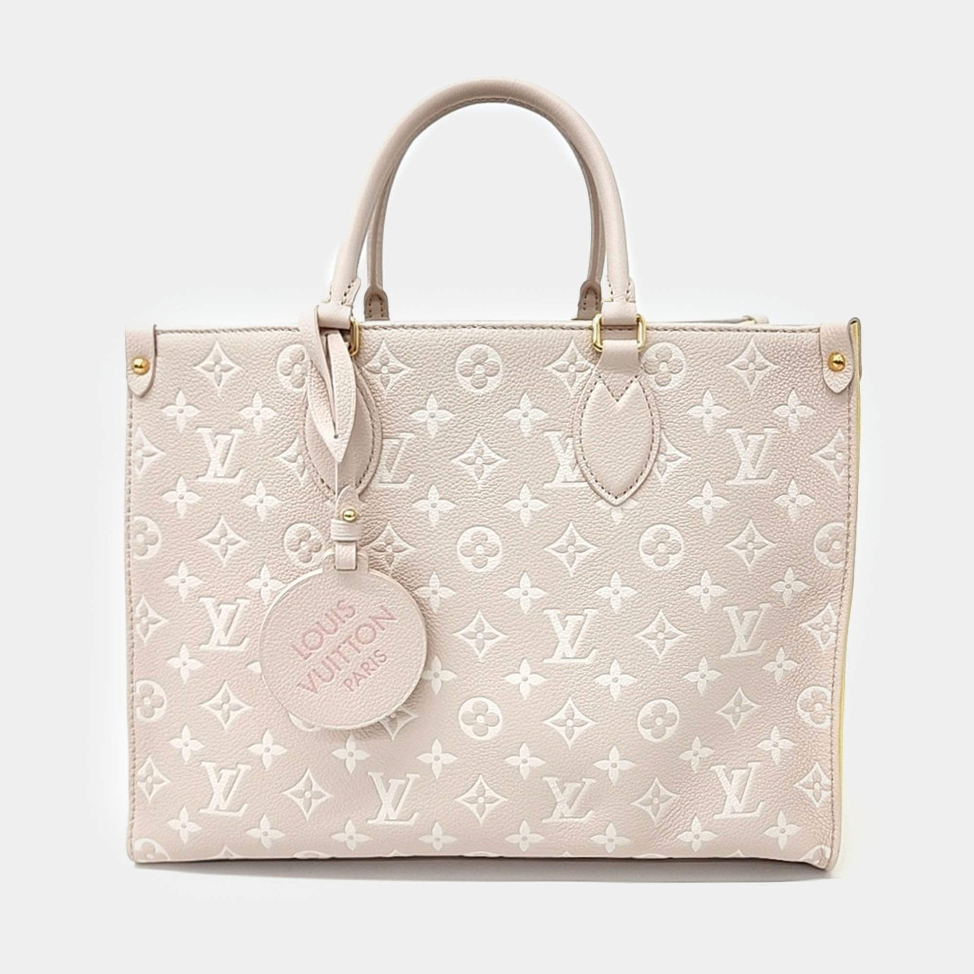 Louis Vuitton Beige Leather Empreinte On The Go MM bag