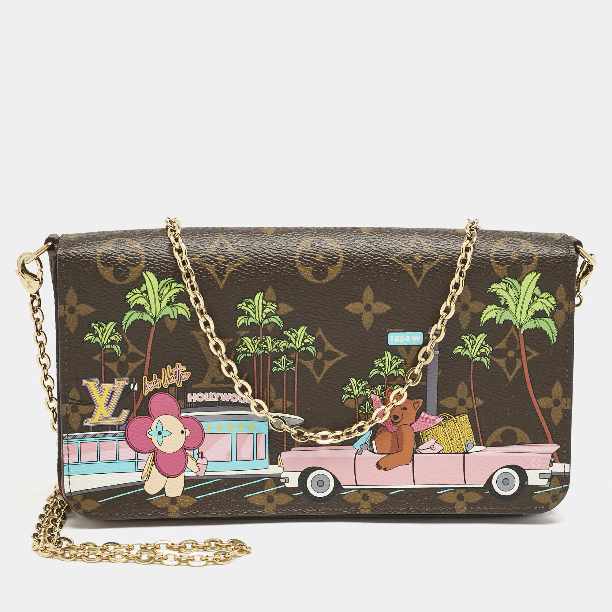 Louis Vuitton Monogram Canvas Limited Edition Vivienne Felicie Pochette Bag